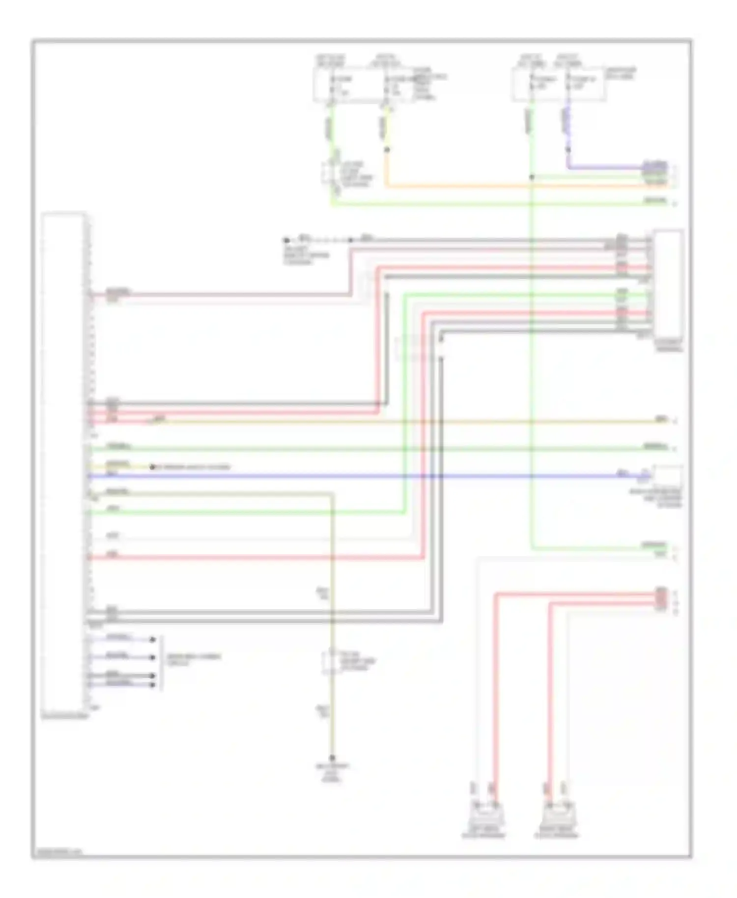 Legacy Subaru BM/BR (2009-2012): Navigation circuit (1 of 2)