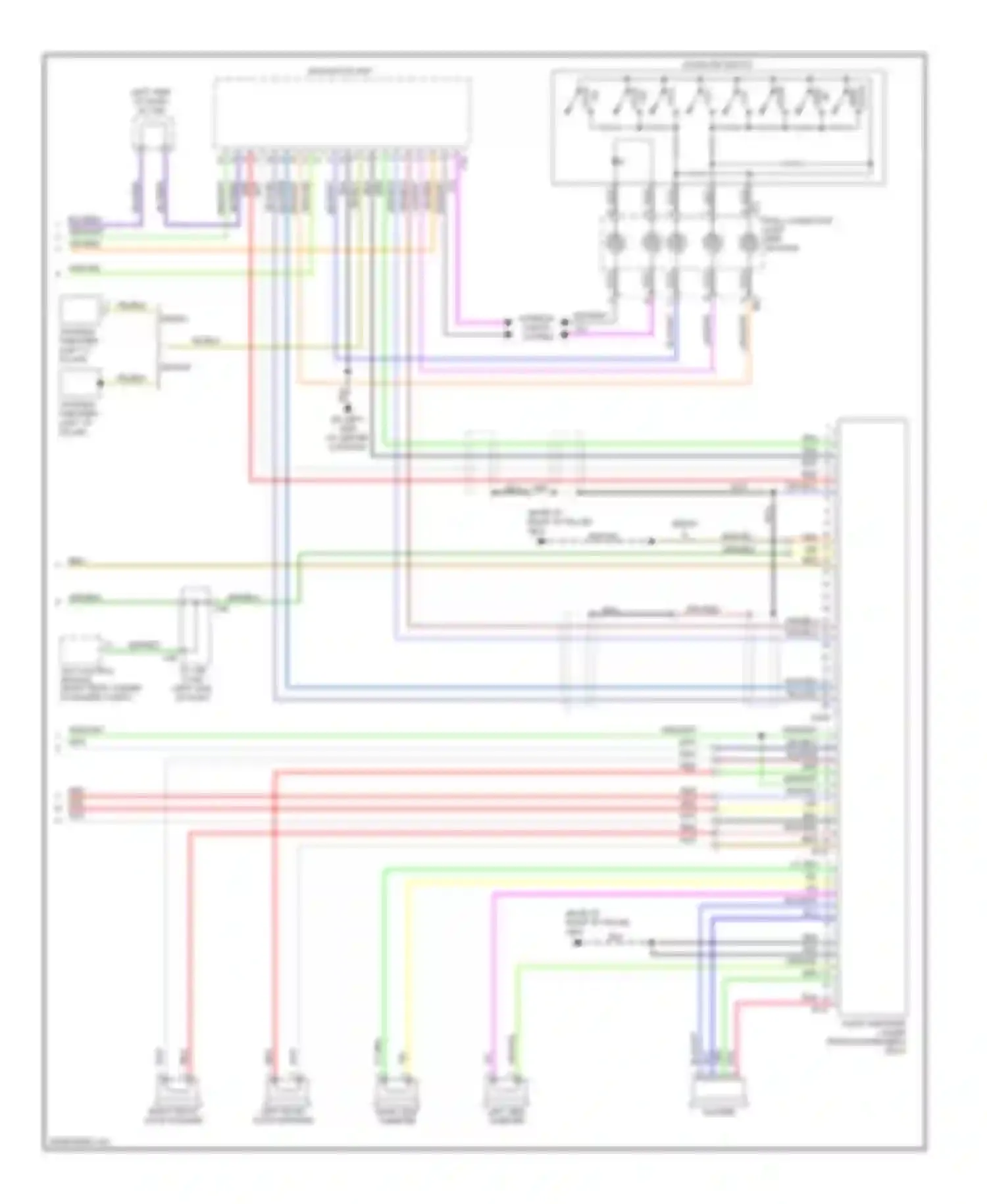 Legacy Subaru BM/BR (2009-2012): Navigation circuit (2 of 2)