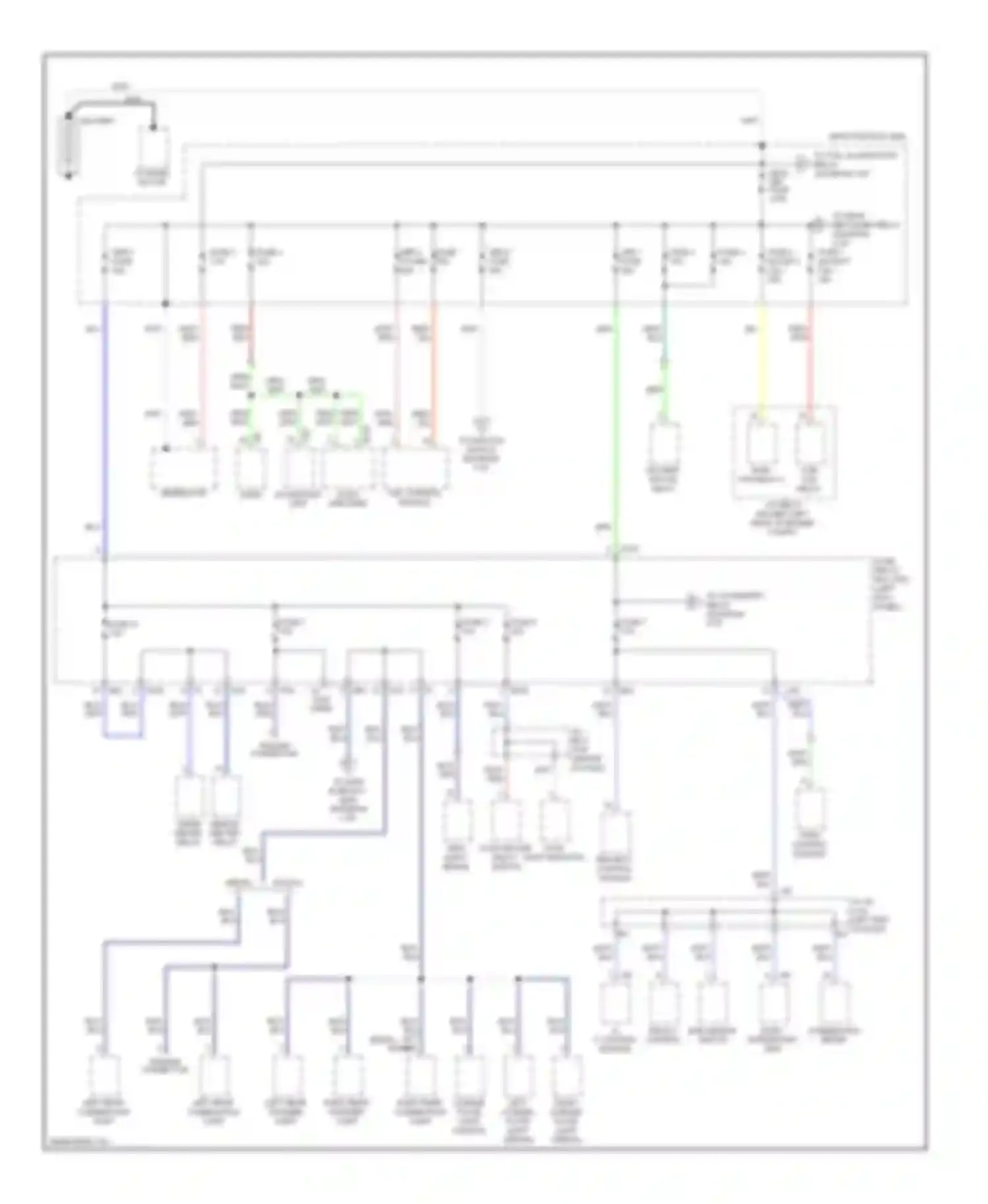 Legacy Subaru BM/BR (2009-2012): Power distribution circuit (1 of 5)