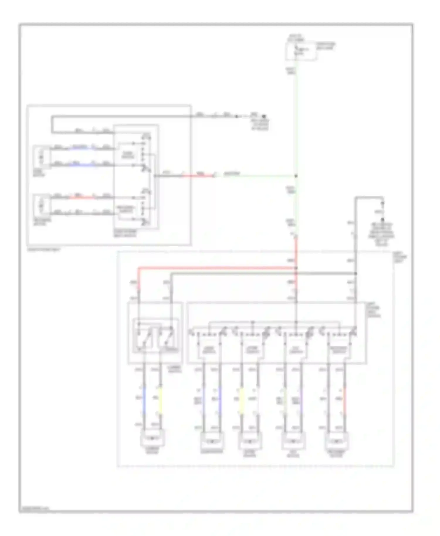 Legacy Subaru BM/BR (2009-2012): Power seat circuit