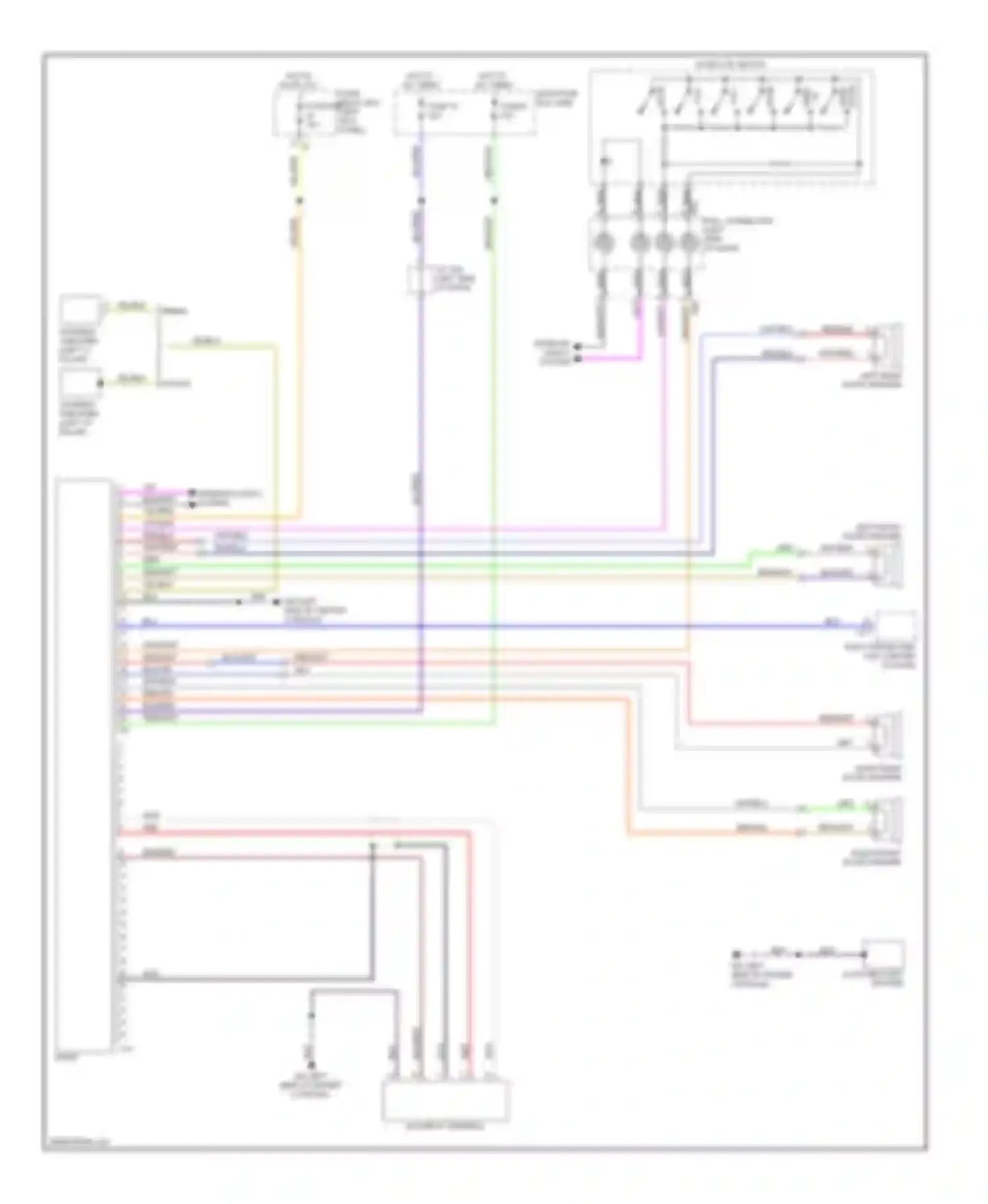 Legacy Subaru BM/BR (2009-2012): Base radio circuit