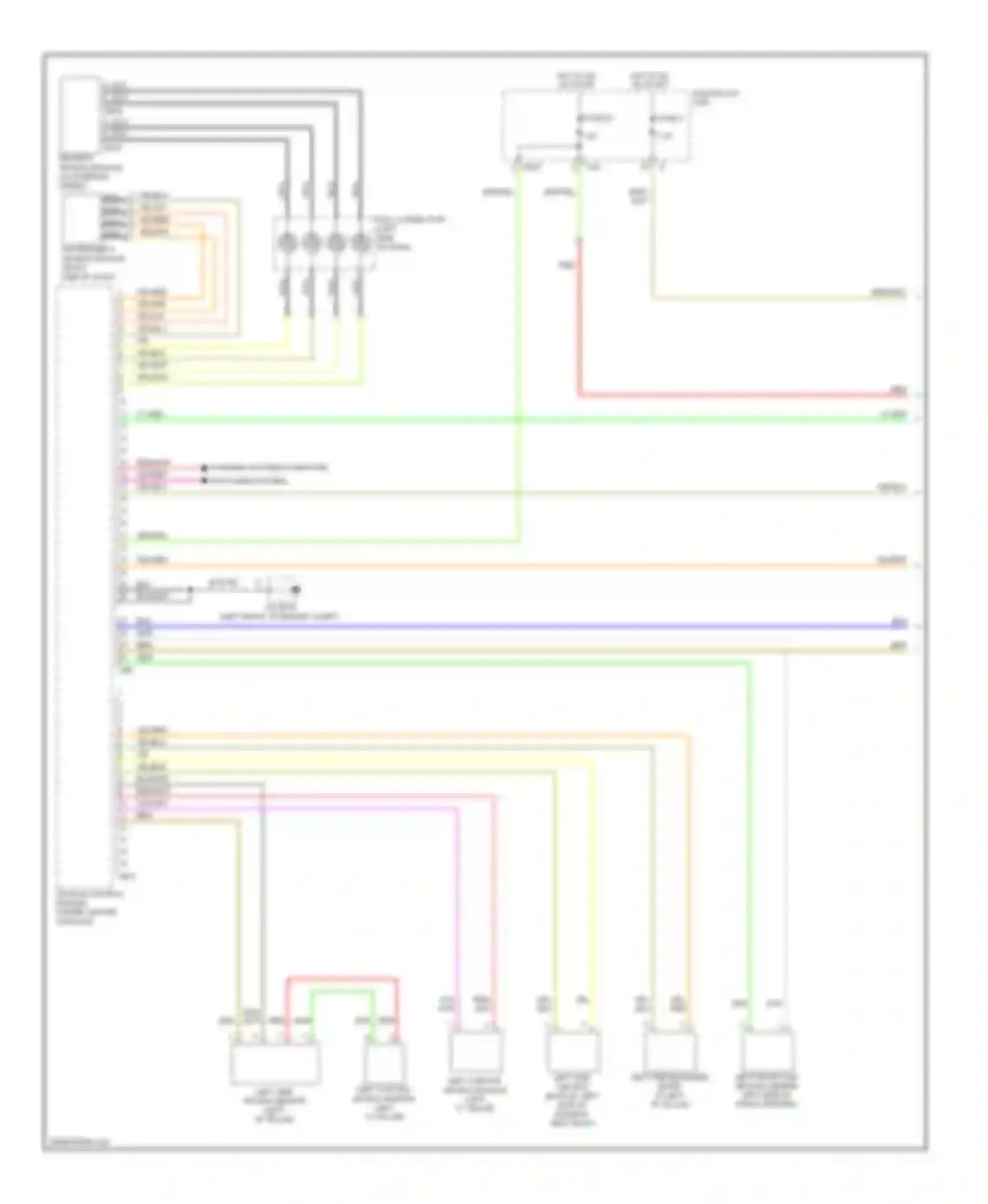 Legacy Subaru BM/BR (2009-2012): Supplemental restraints circuit (1 of 2)