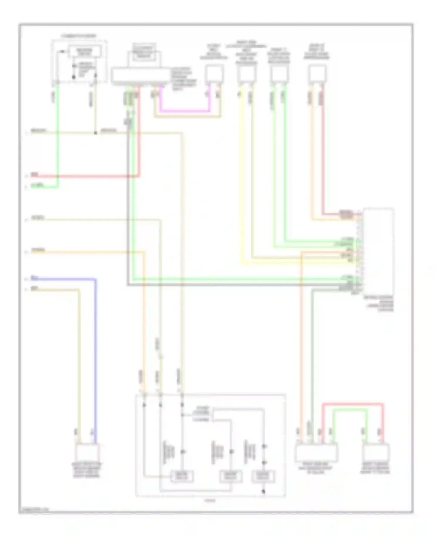 Legacy Subaru BM/BR (2009-2012): Supplemental restraints circuit (2 of 2)