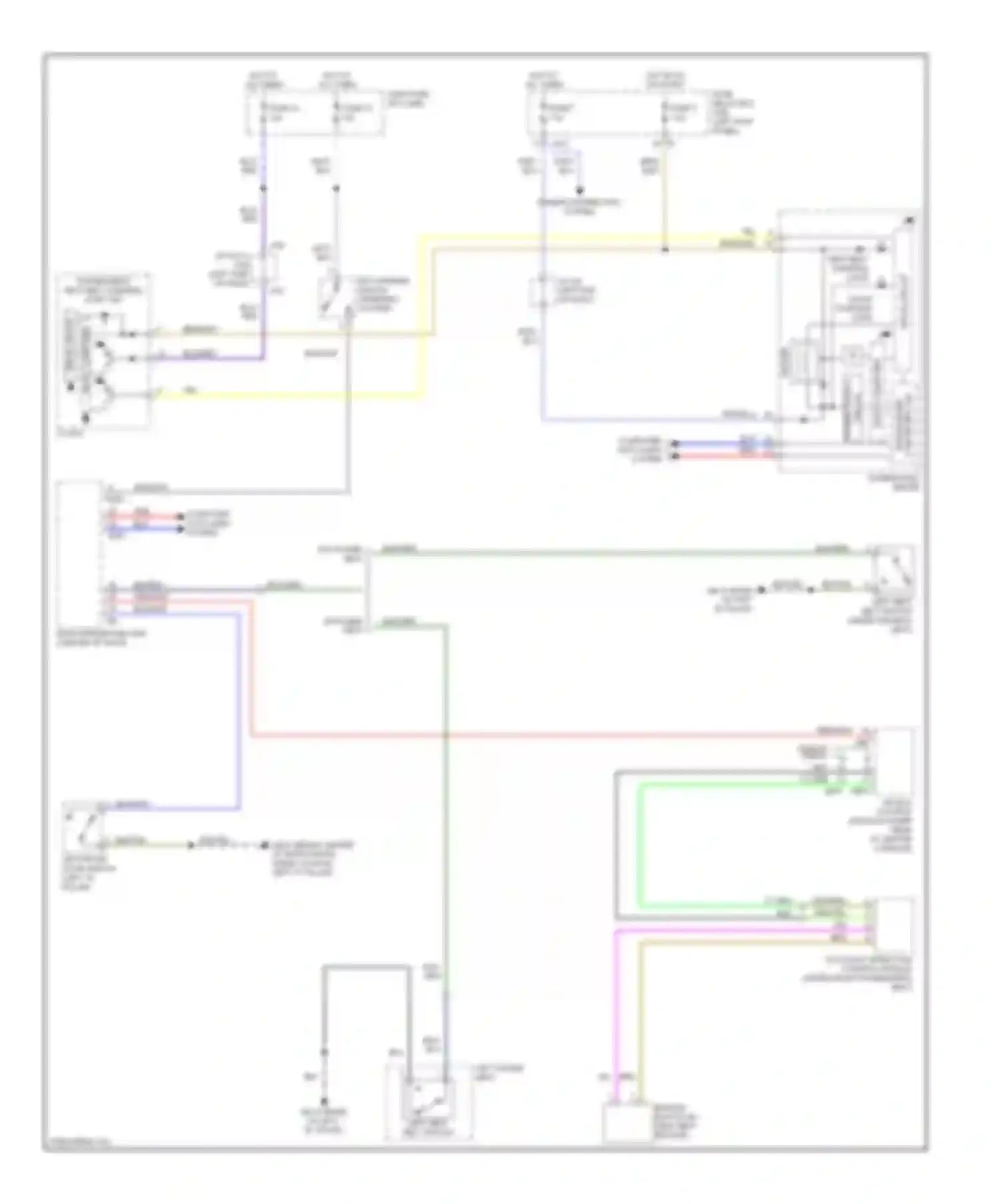 Legacy Subaru BM/BR (2009-2012): Chime circuit