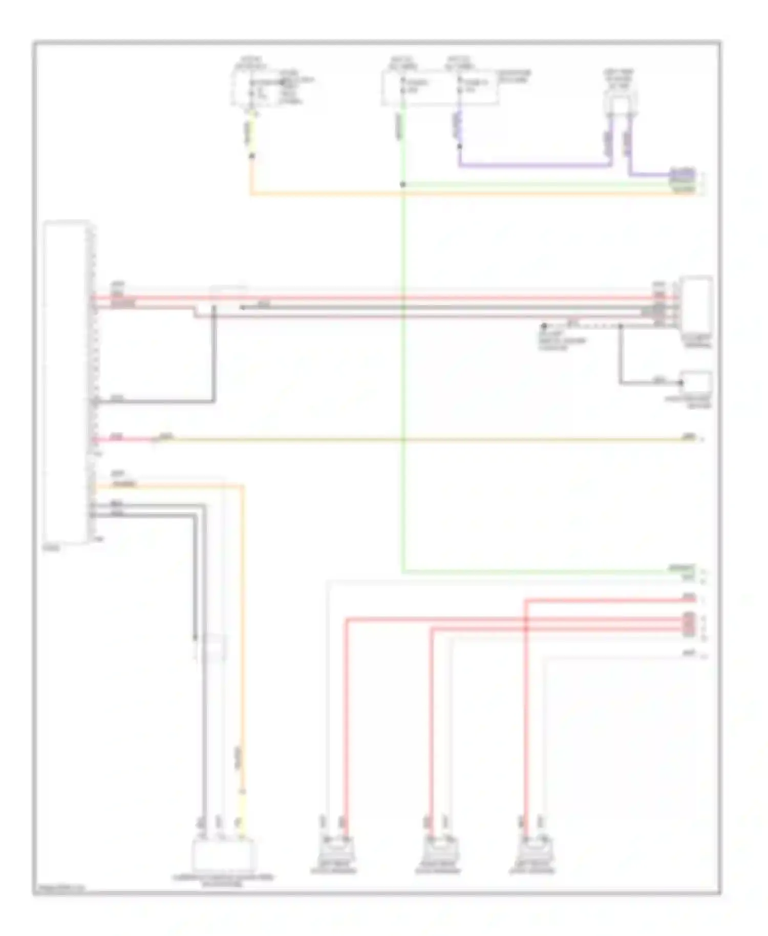 Wiring diagram axu input terminal for Subaru Legacy BM/BR (2009-2012) (3 of 3)