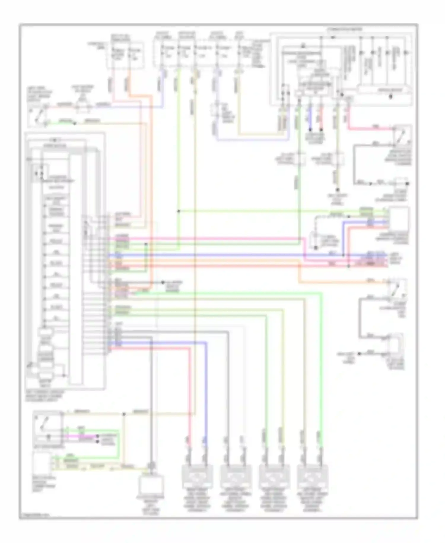 Wiring diagram combination meter for Subaru Legacy BM/BR (2009-2012) (7 of 34)