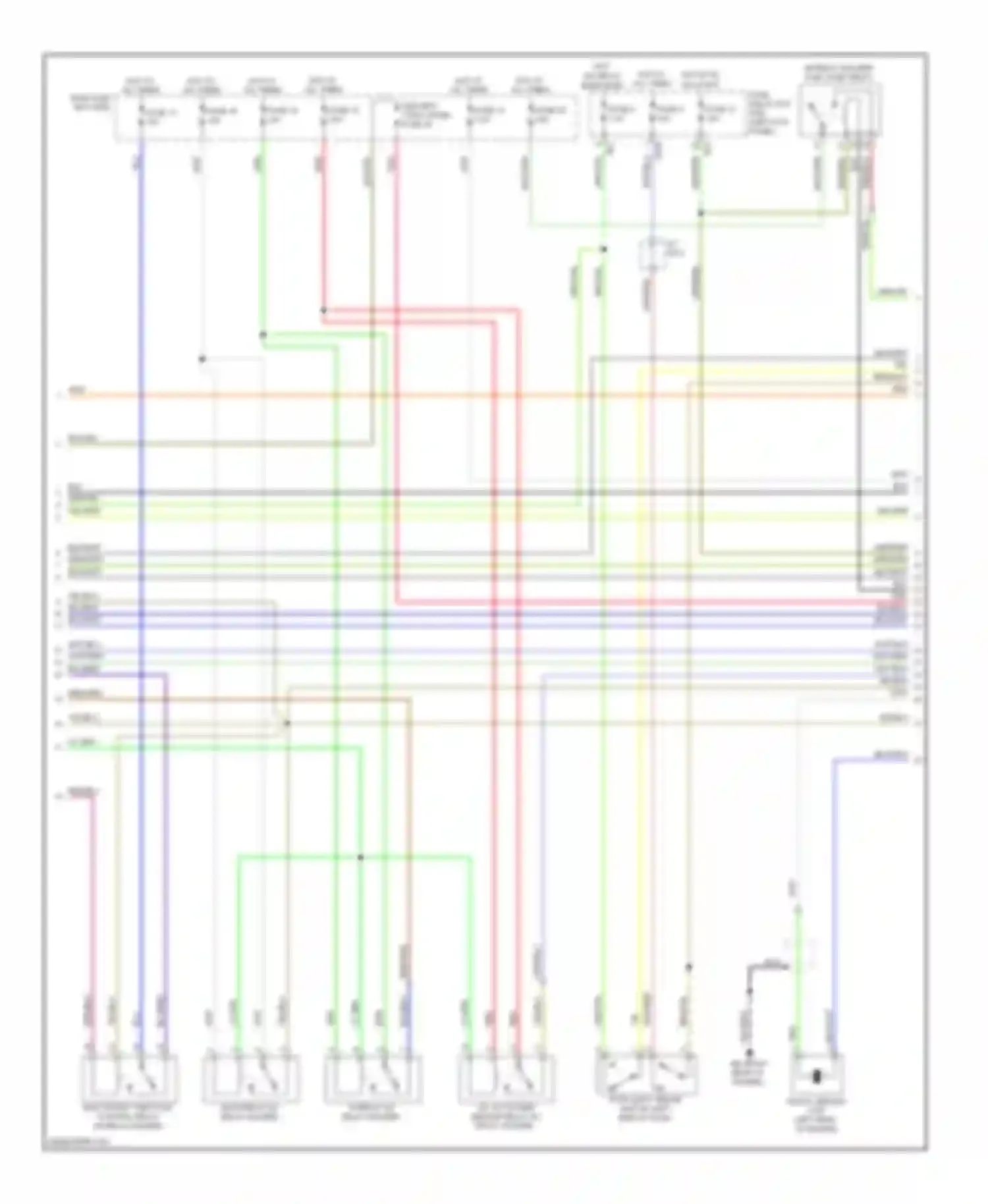Wiring diagram hot w/ for Subaru Legacy BM/BR (2009-2012) (2 of 4)