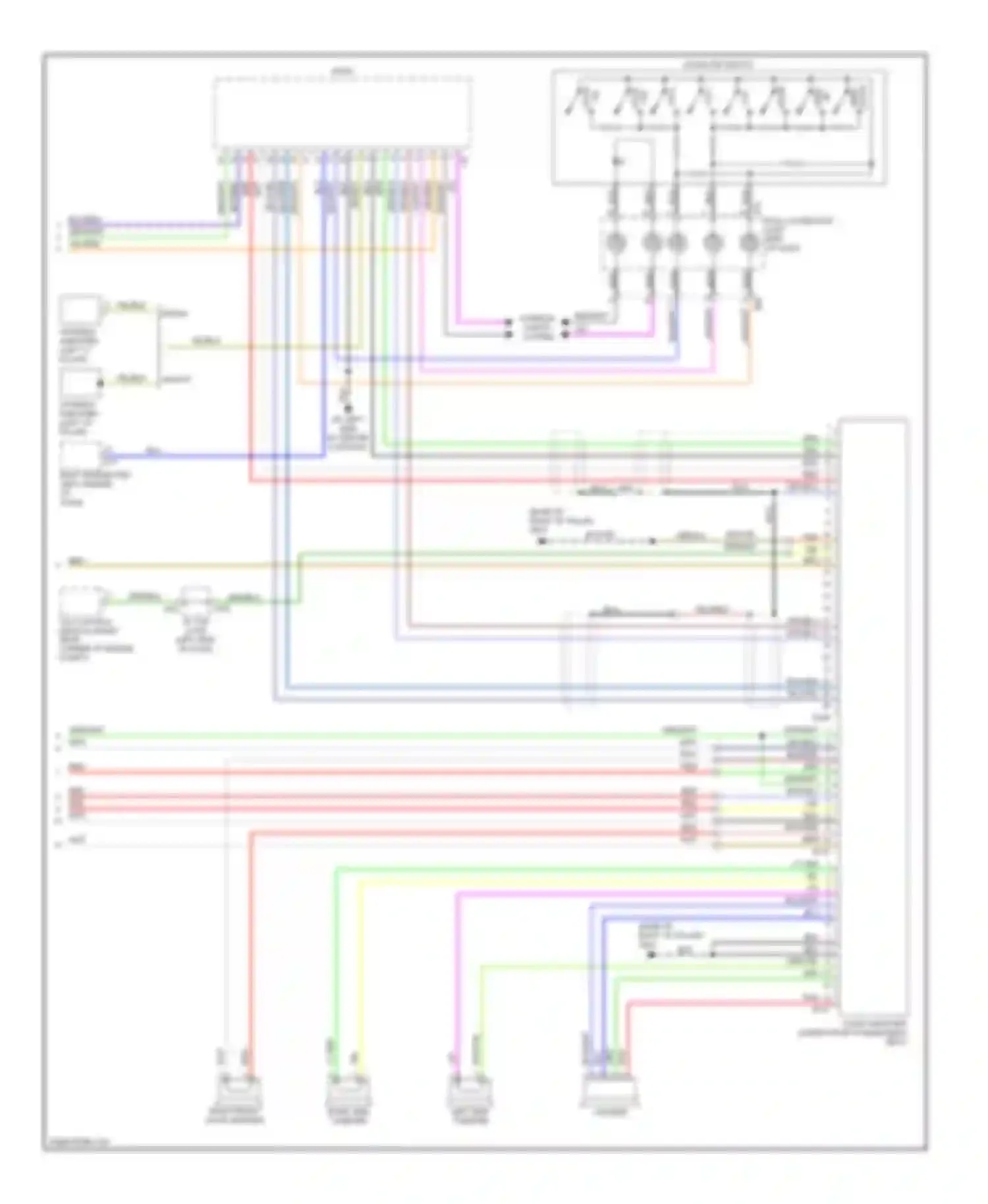 Wiring diagram left side tweeter for Subaru Legacy BM/BR (2009-2012) (2 of 2)