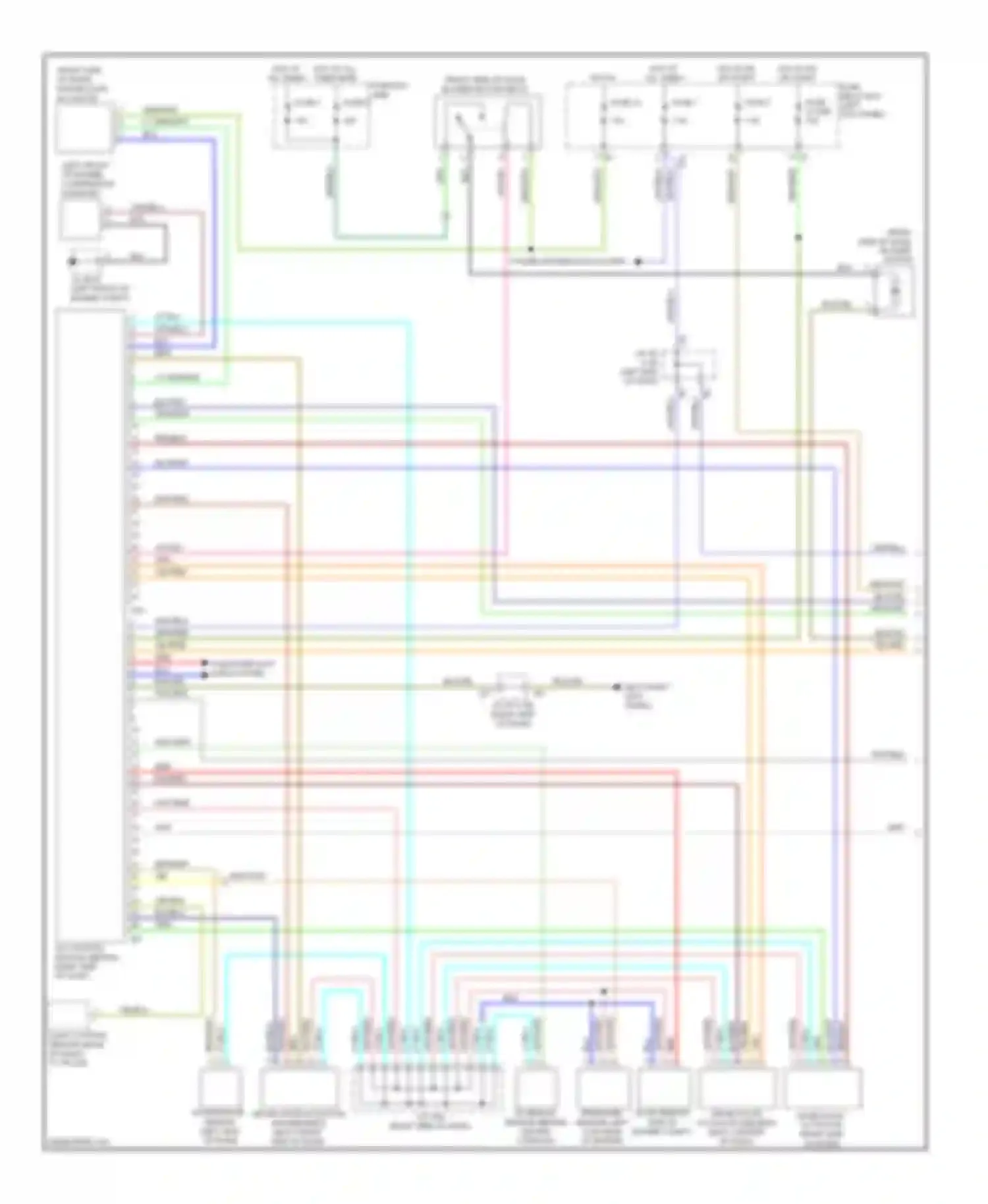 Wiring diagram power distribution system for Subaru Legacy BM/BR (2009-2012) (5 of 15)