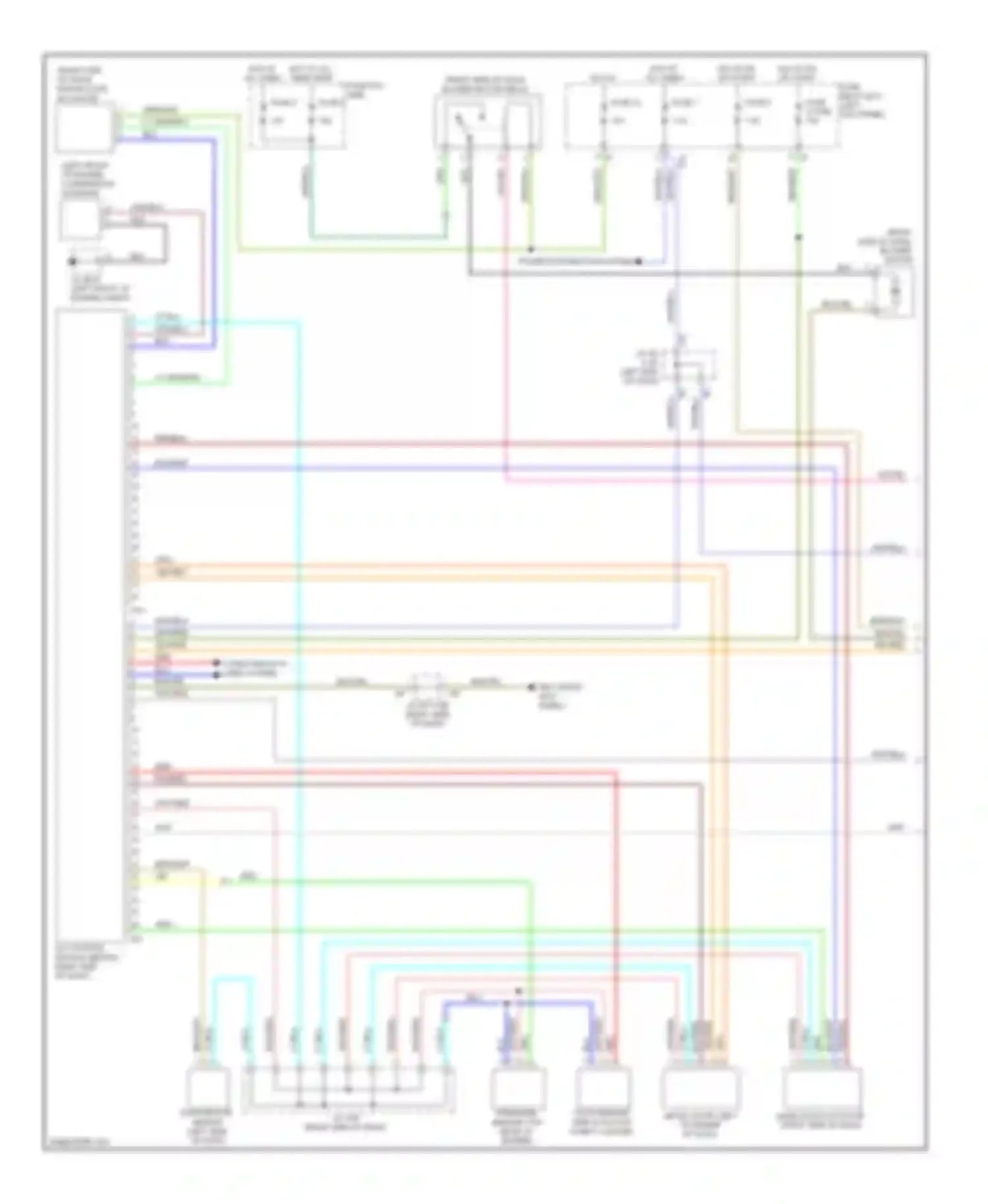 Wiring diagram power distribution system for Subaru Legacy BM/BR (2009-2012) (2 of 15)