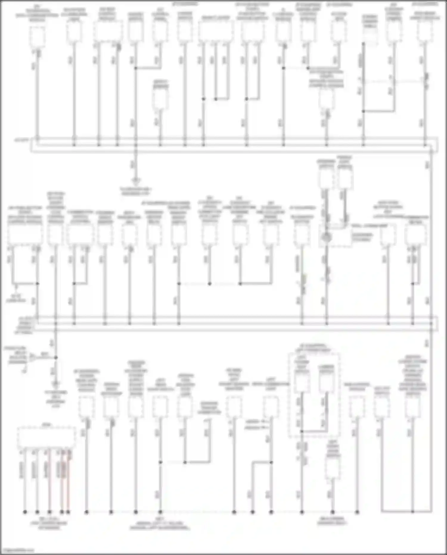 Legacy Subaru BN/BS facelift (2017-2020): Ground distribution circuit (1 of 4)