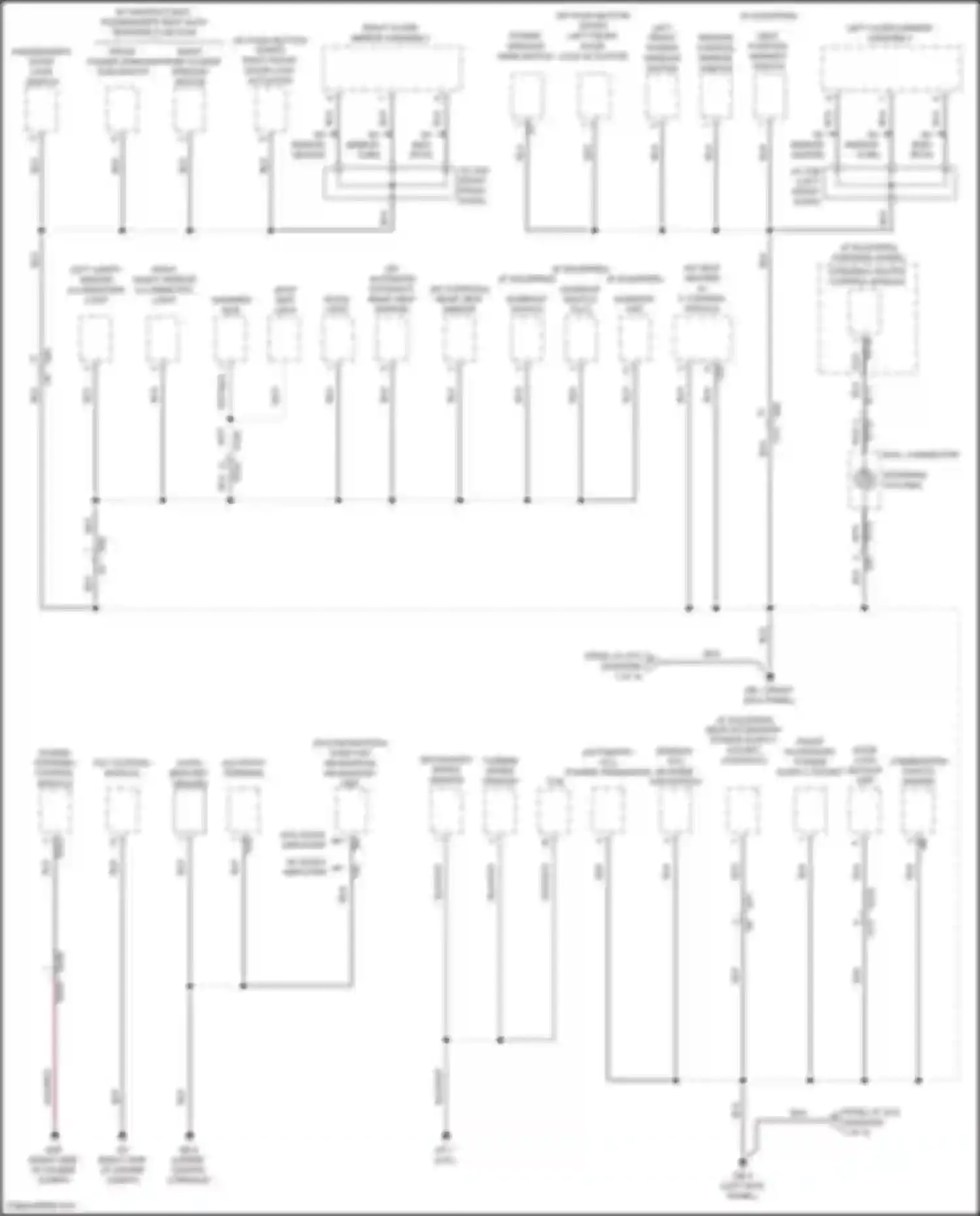 Legacy Subaru BN/BS facelift (2017-2020): Ground distribution circuit (3 of 4)
