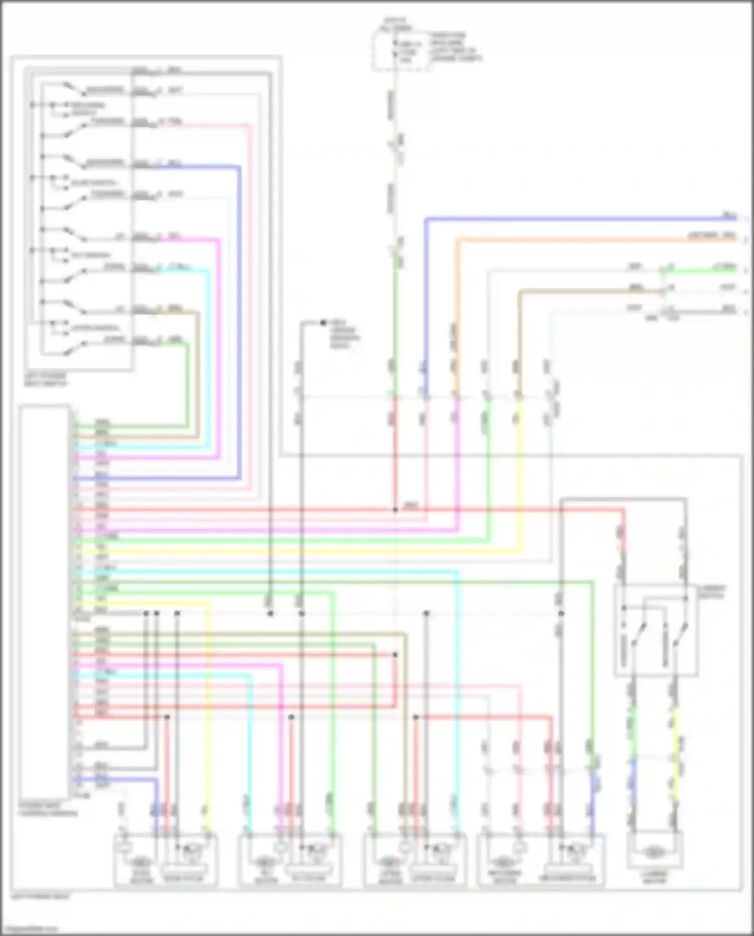 Legacy Subaru BN/BS facelift (2017-2020): Memory systems circuit (1 of 2)