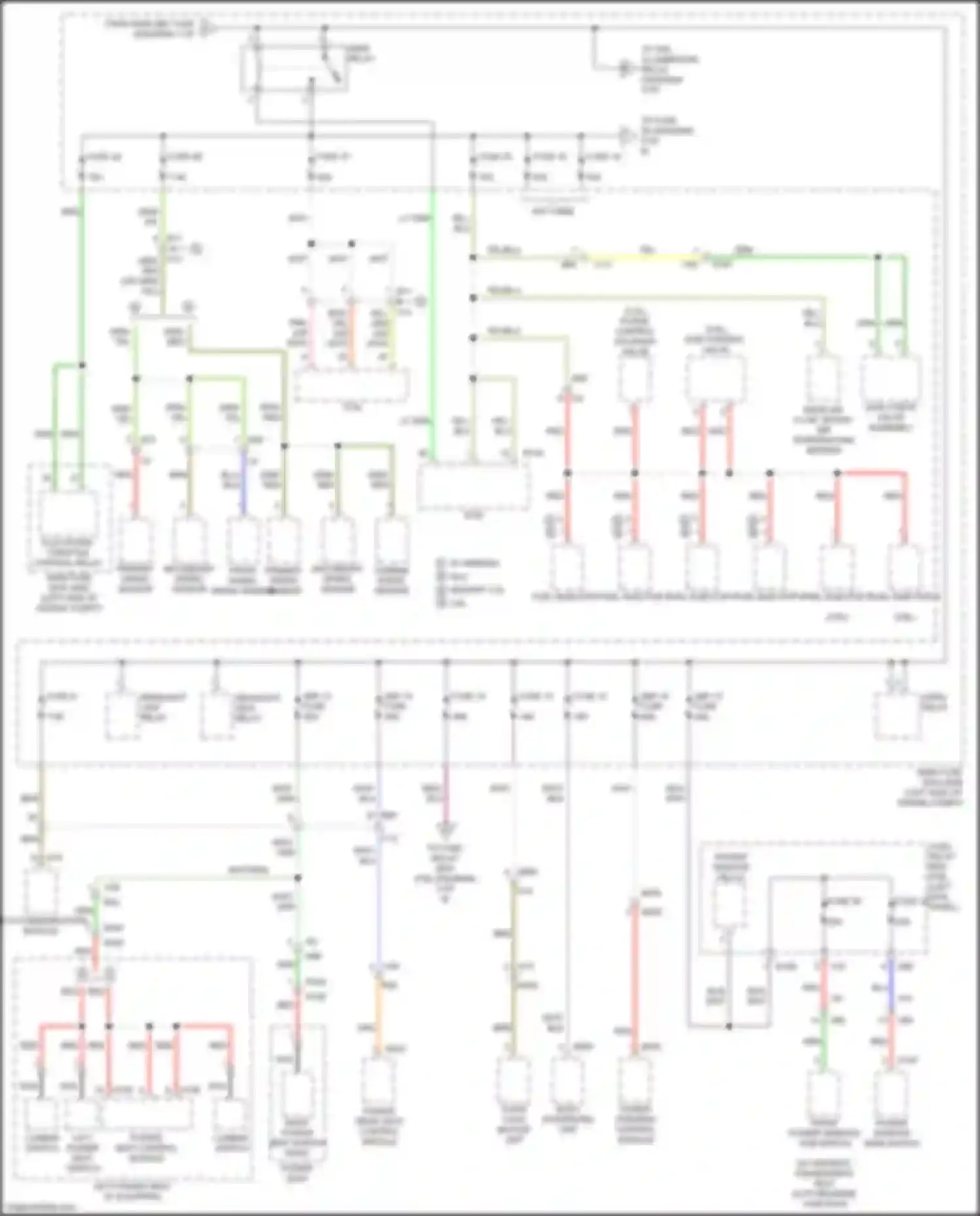 Legacy Subaru BN/BS facelift (2017-2020): Power distribution circuit (2 of 8)