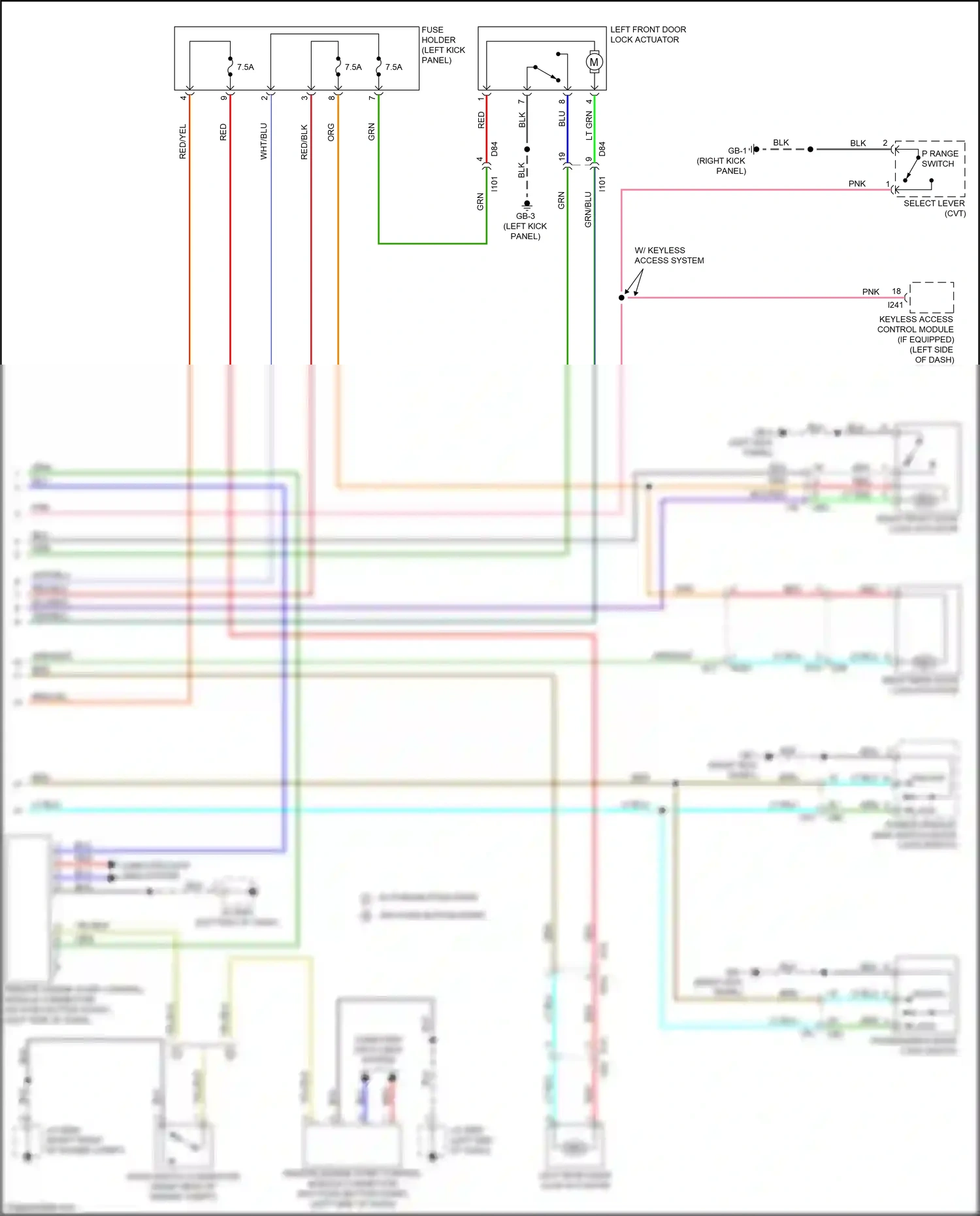 Subaru Legacy BN/BS facelift (2017-2020) computer data lines system wiring diagram  (19 of 77)