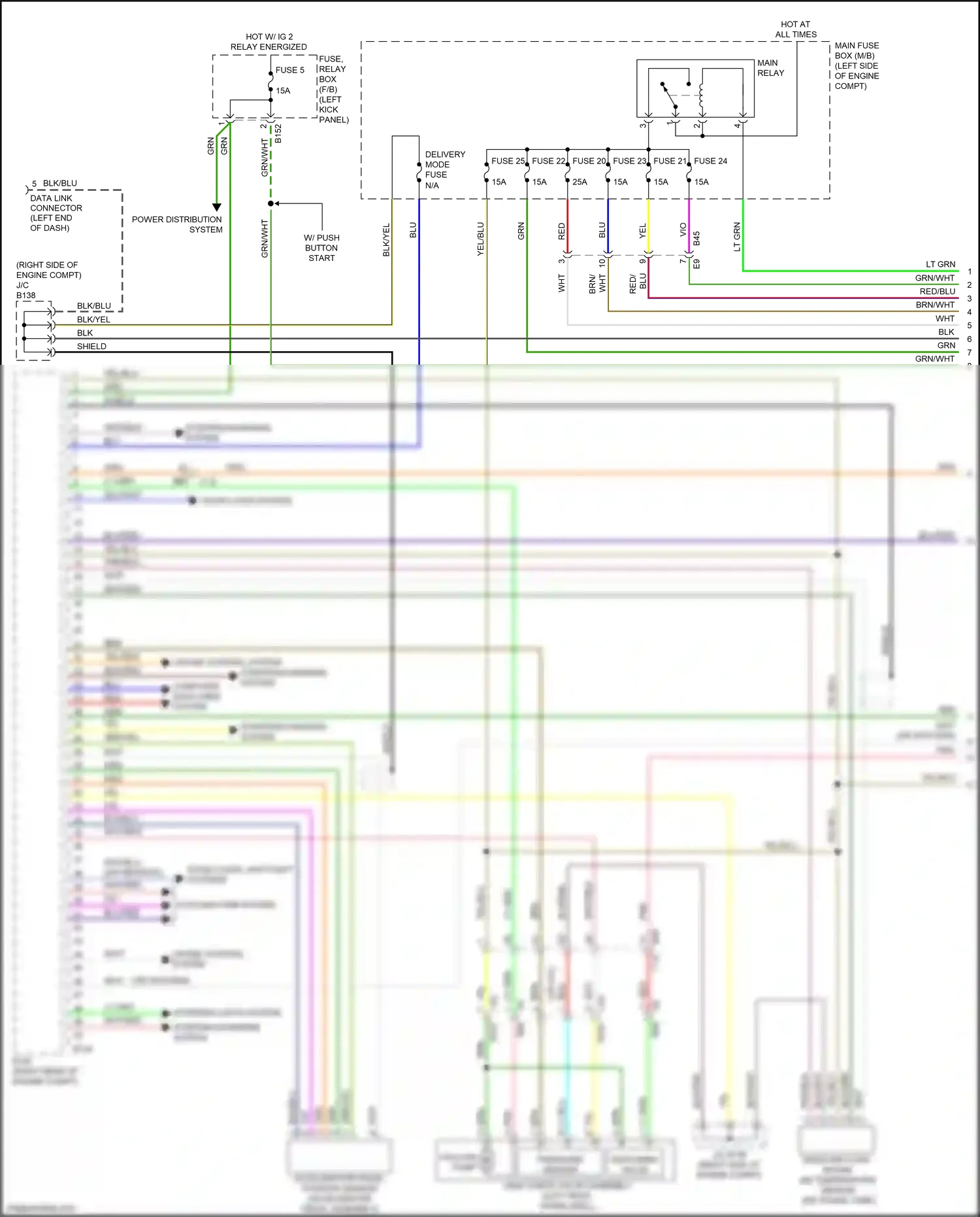 Subaru Legacy BN/BS facelift (2017-2020) computer data lines system wiring diagram  (76 of 77)
