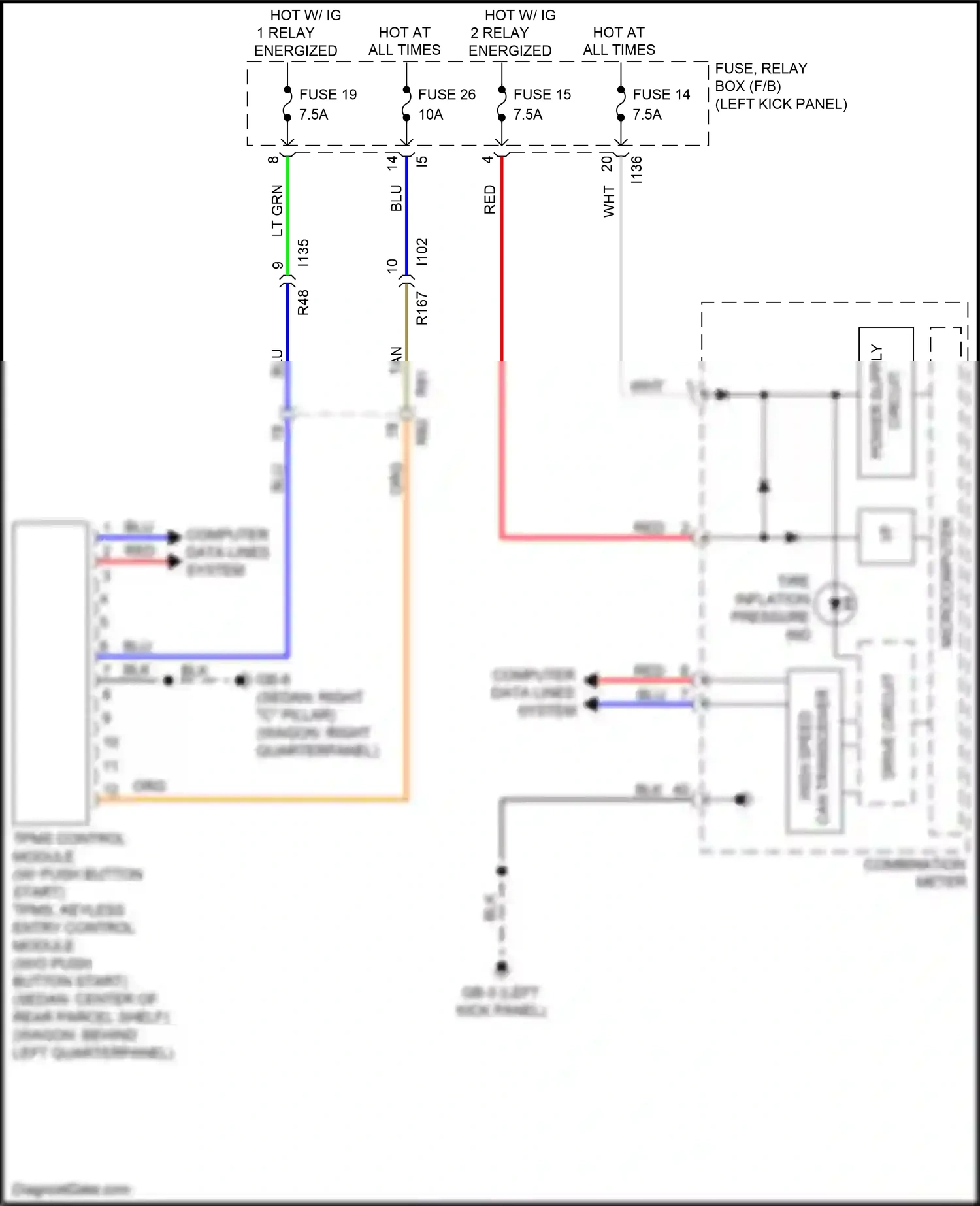 Subaru Legacy BN/BS facelift (2017-2020) computer data lines system wiring diagram  (9 of 77)