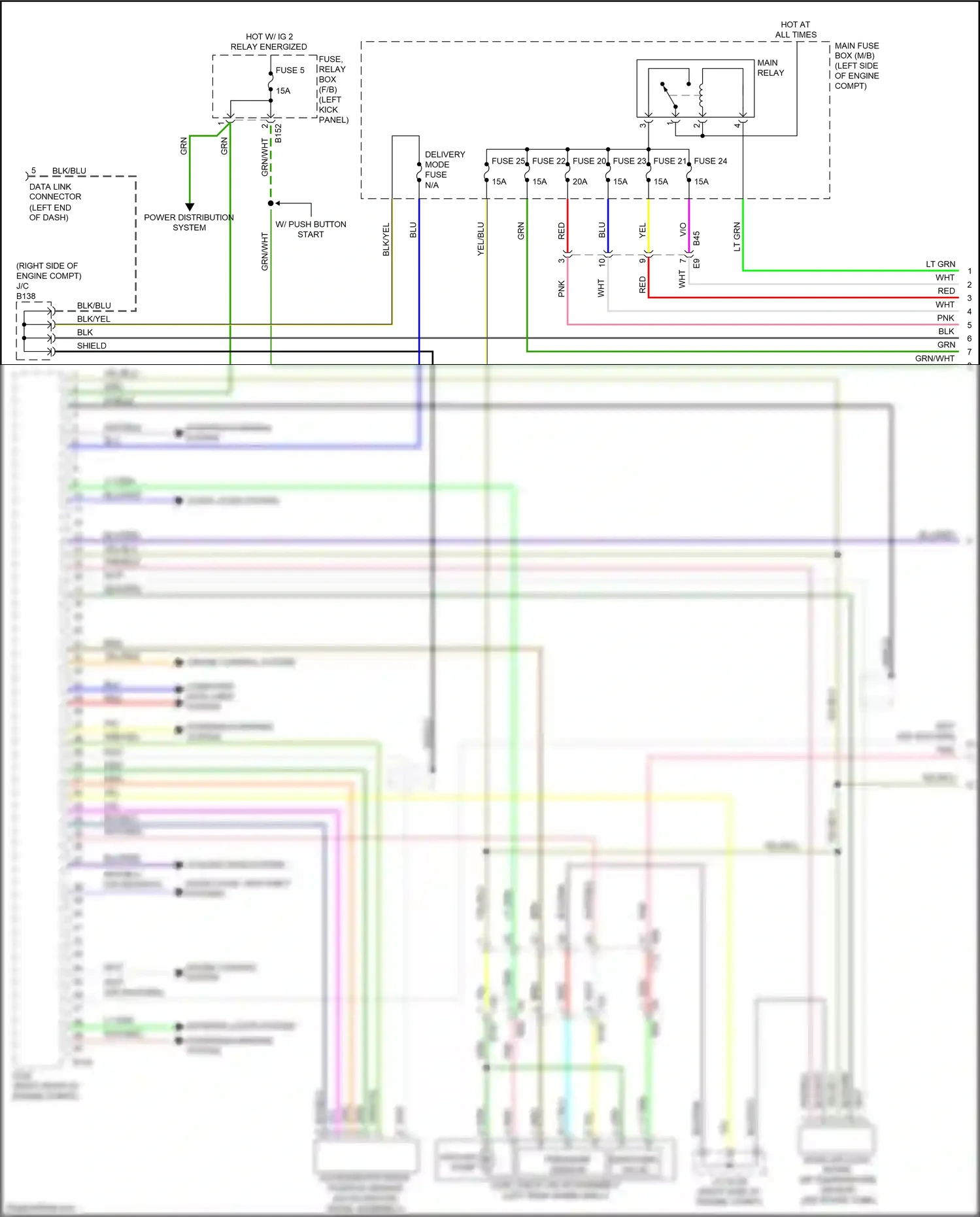 Subaru Legacy BN/BS facelift (2017-2020) computer data lines system wiring diagram  (75 of 77)