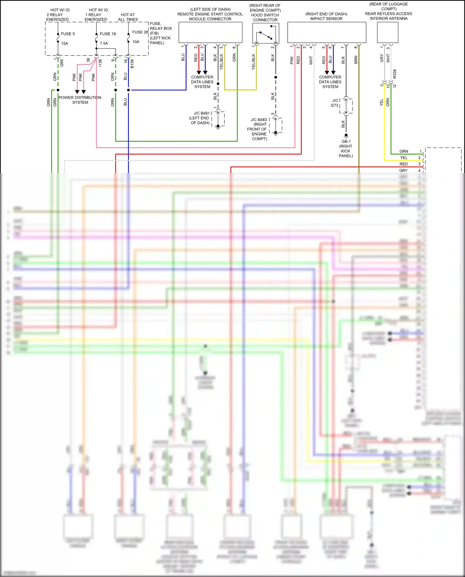 Subaru Legacy BN/BS facelift (2017-2020) computer data lines system wiring diagram  (4 of 77)