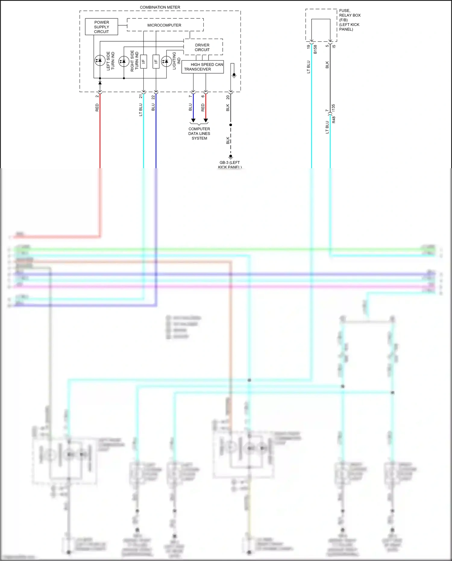 Subaru Legacy BN/BS facelift (2017-2020) computer data lines system wiring diagram  (23 of 77)