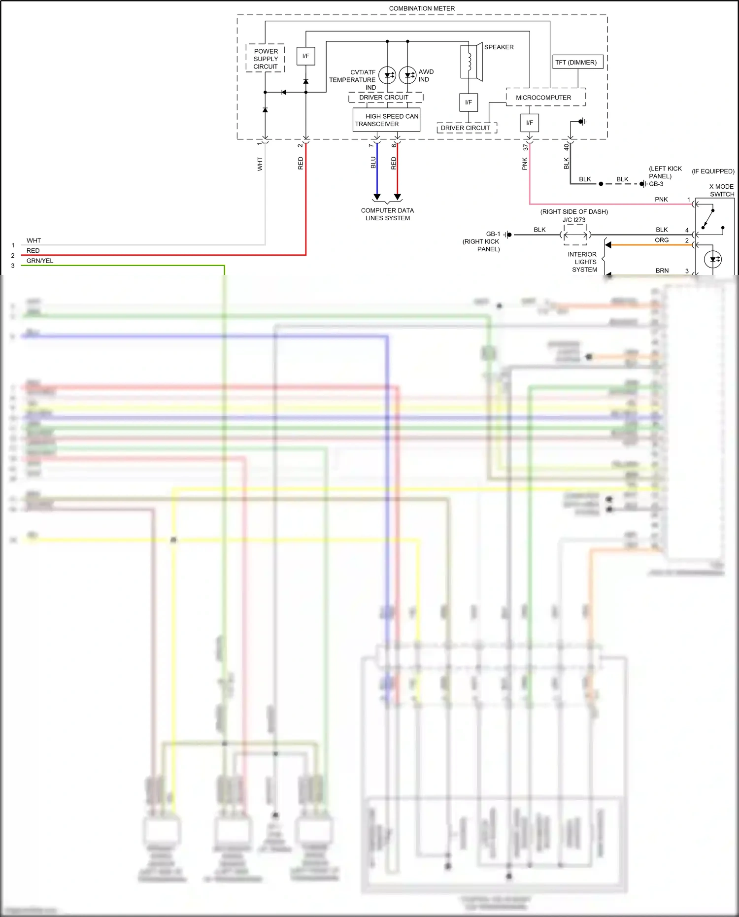 Subaru Legacy BN/BS facelift (2017-2020) computer data lines system wiring diagram  (72 of 77)