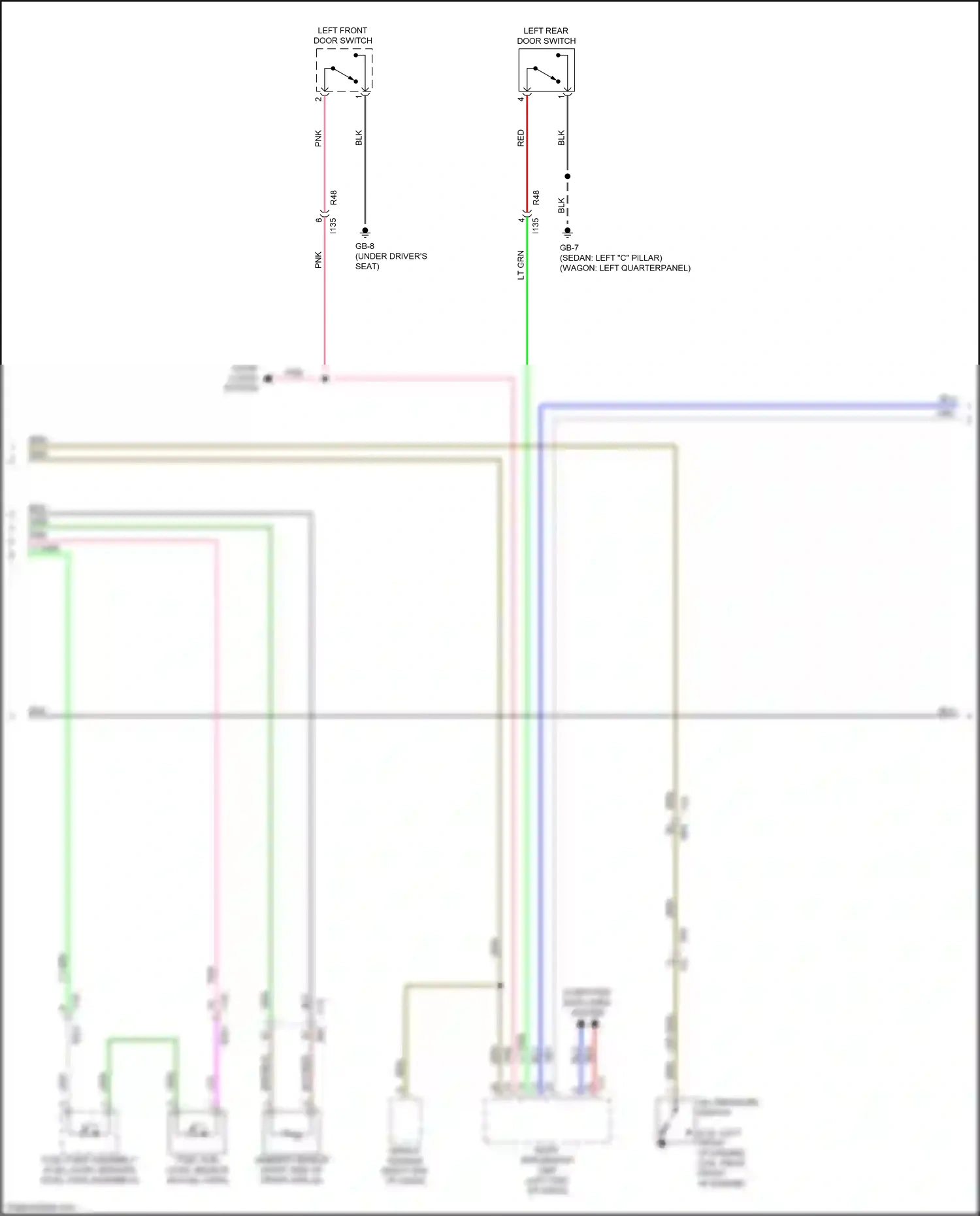 Subaru Legacy BN/BS facelift (2017-2020) computer data lines system wiring diagram  (16 of 77)