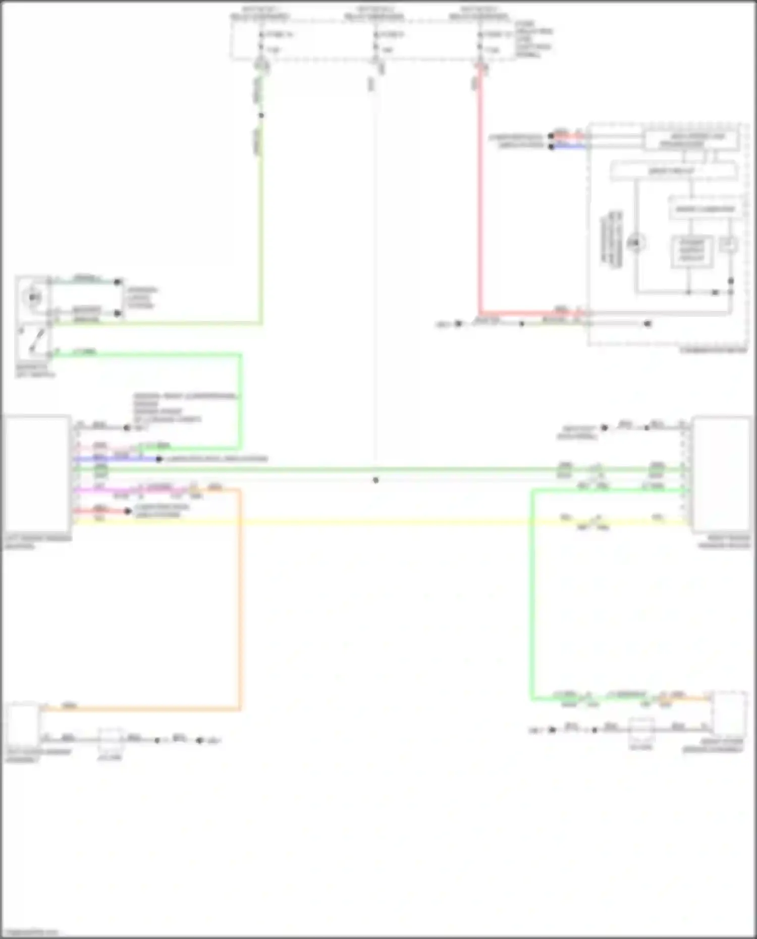 Legacy Subaru BN/BS (2014-2017): Rear vehicle detection circuit