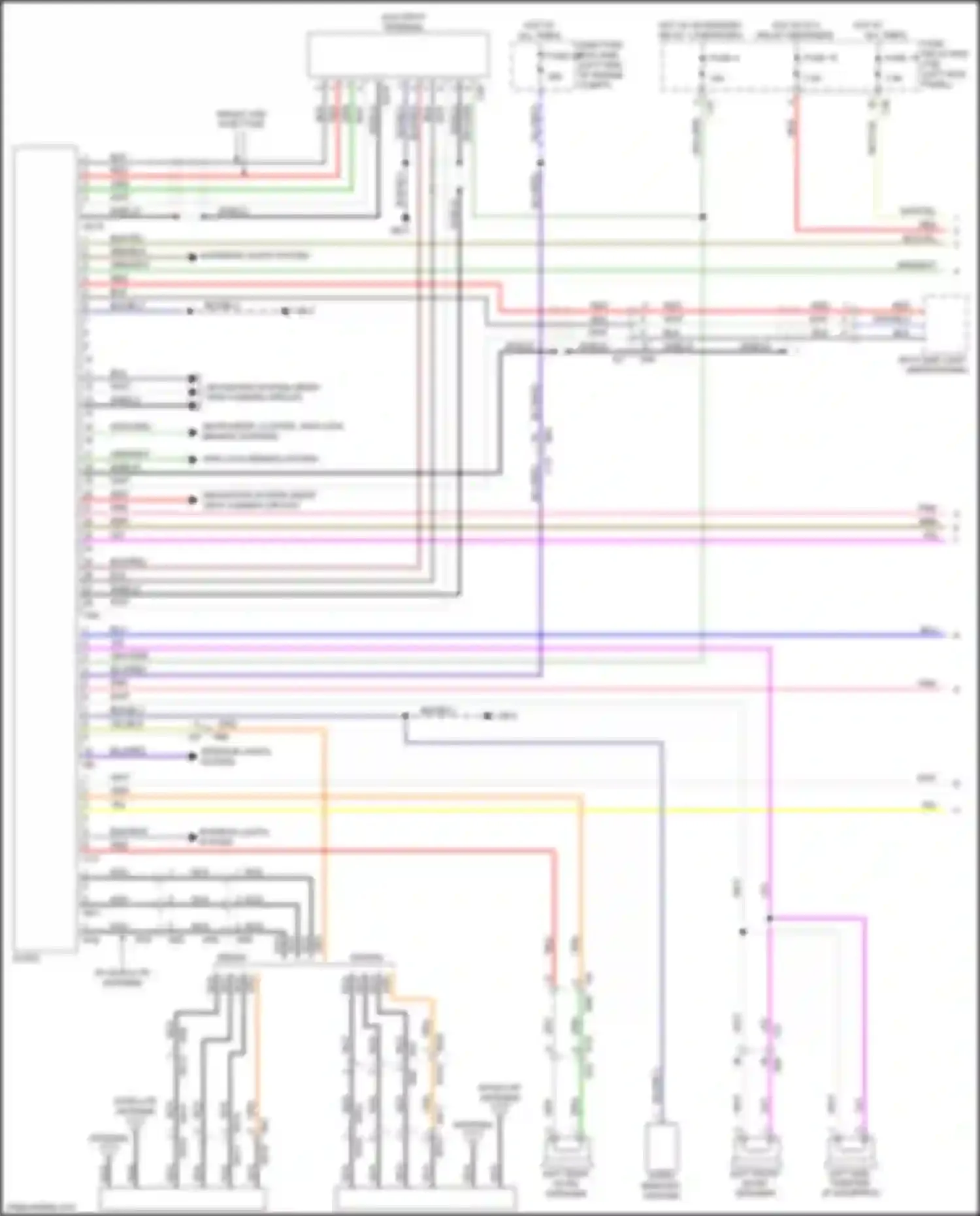 Wiring diagram aux input terminal for Subaru Legacy BN/BS (2014-2017) (7 of 9)