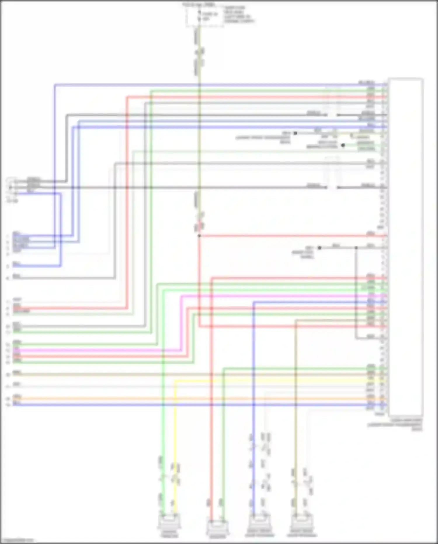 Wiring diagram center tweeter for Subaru Legacy BN/BS (2014-2017) (3 of 3)
