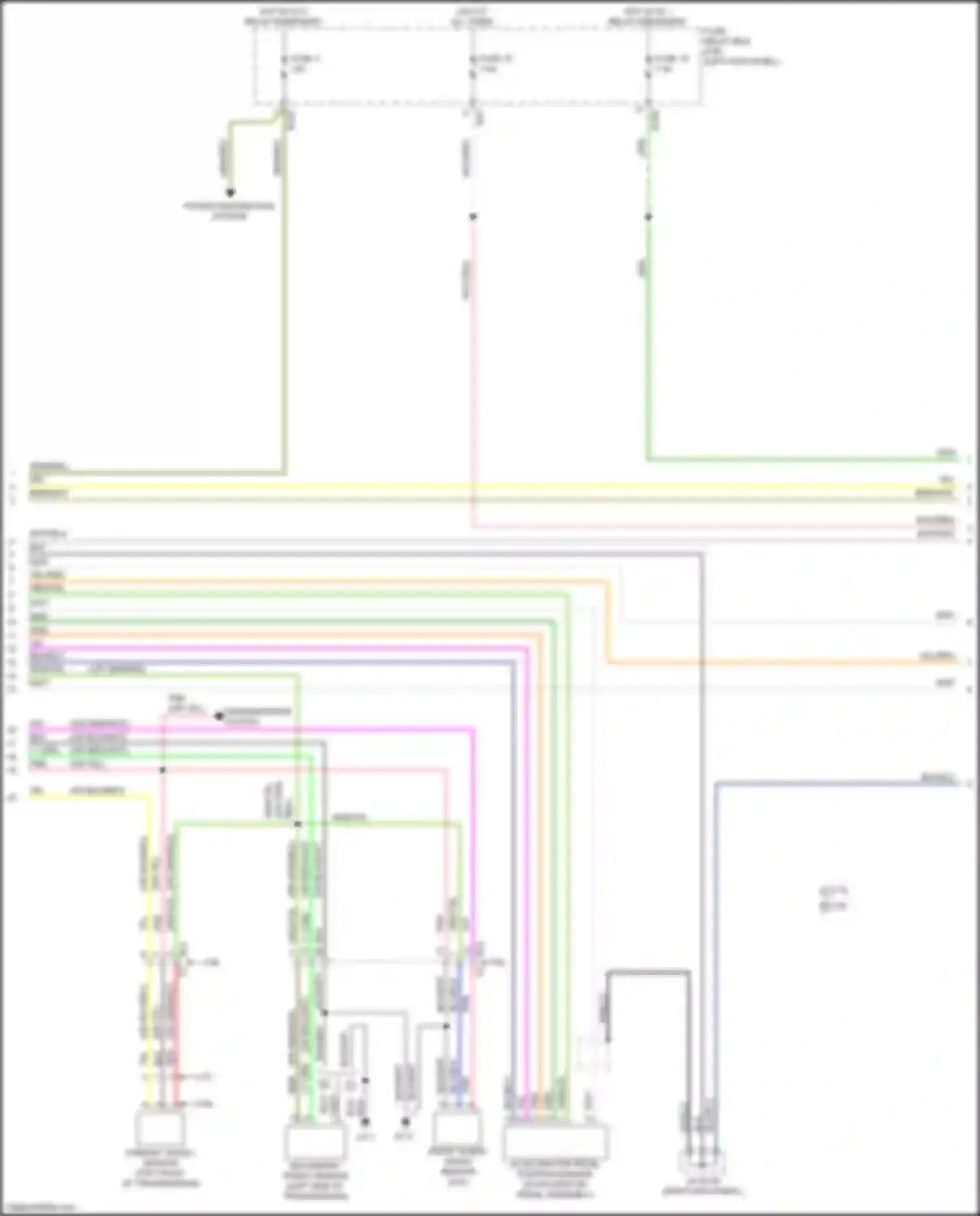 Wiring diagram front wheel speed sensor for Subaru Legacy BN/BS (2014-2017) (2 of 4)