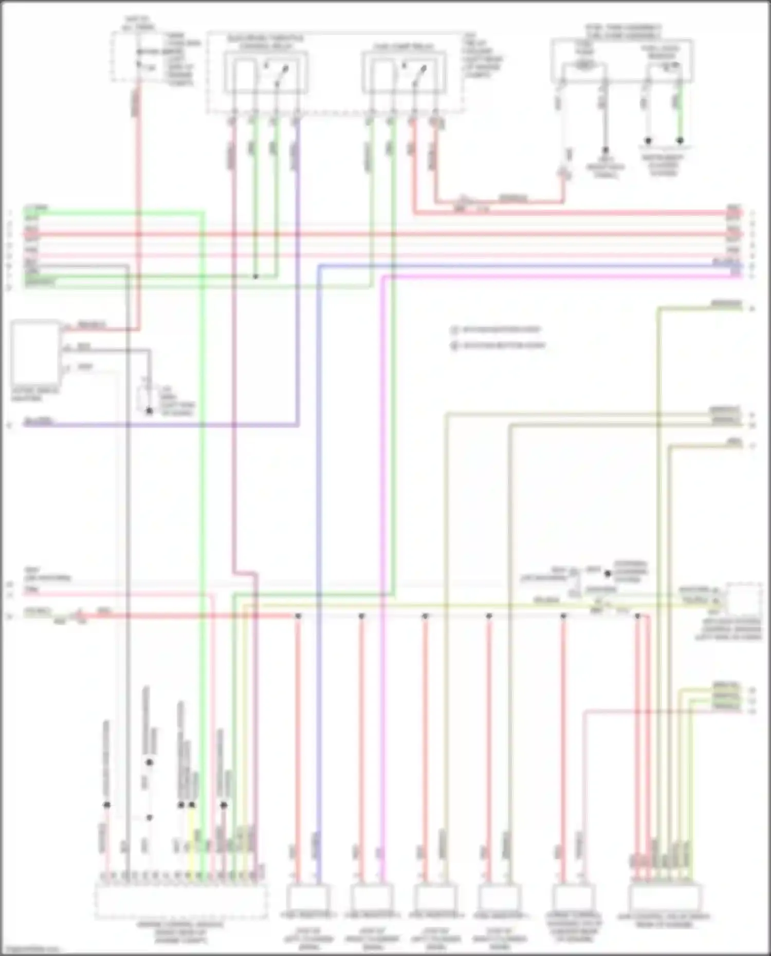 Wiring diagram fuel level sensor for Subaru Legacy BN/BS (2014-2017) (1 of 2)
