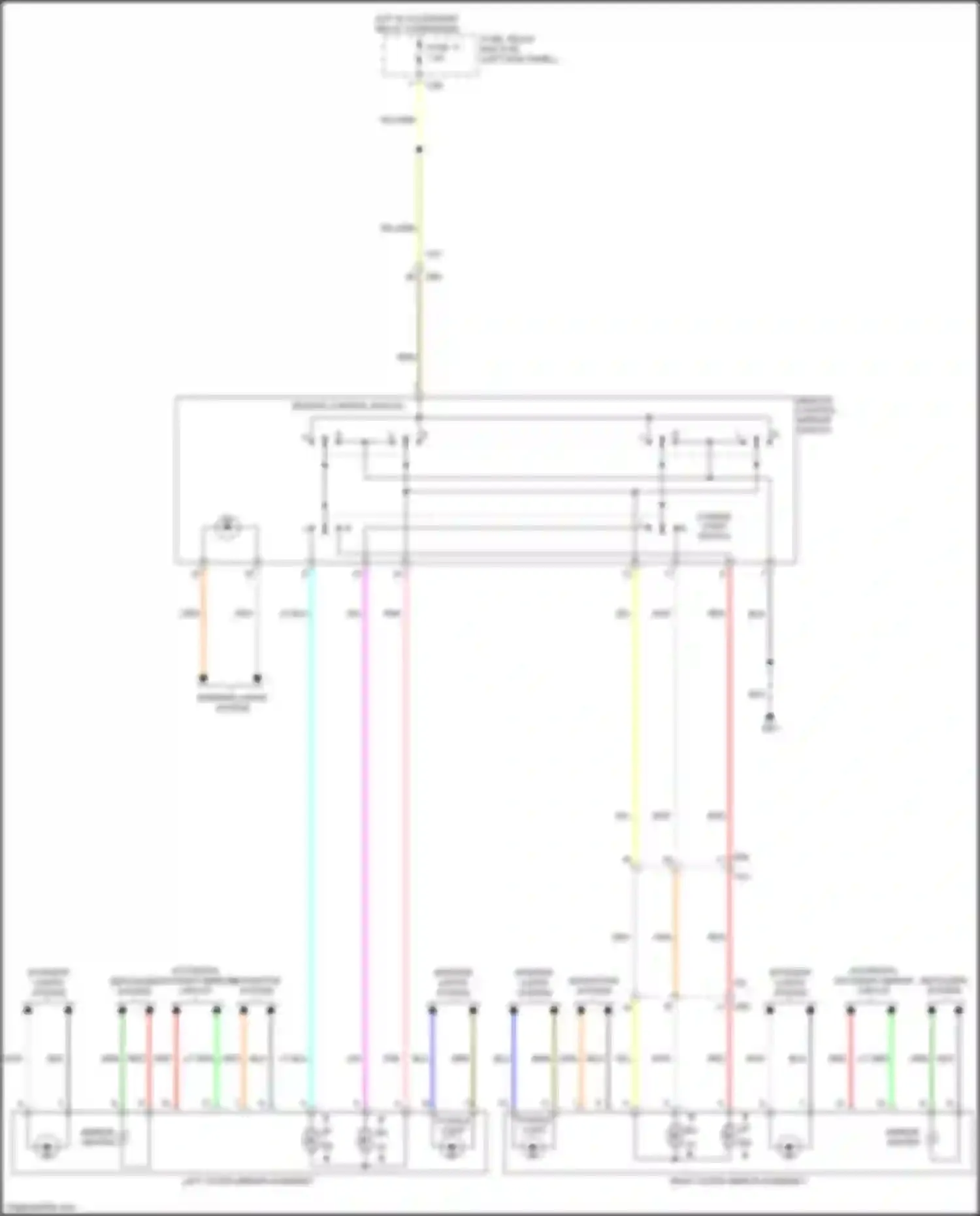 Wiring diagram fuse 17 for Subaru Legacy BN/BS (2014-2017) (5 of 5)