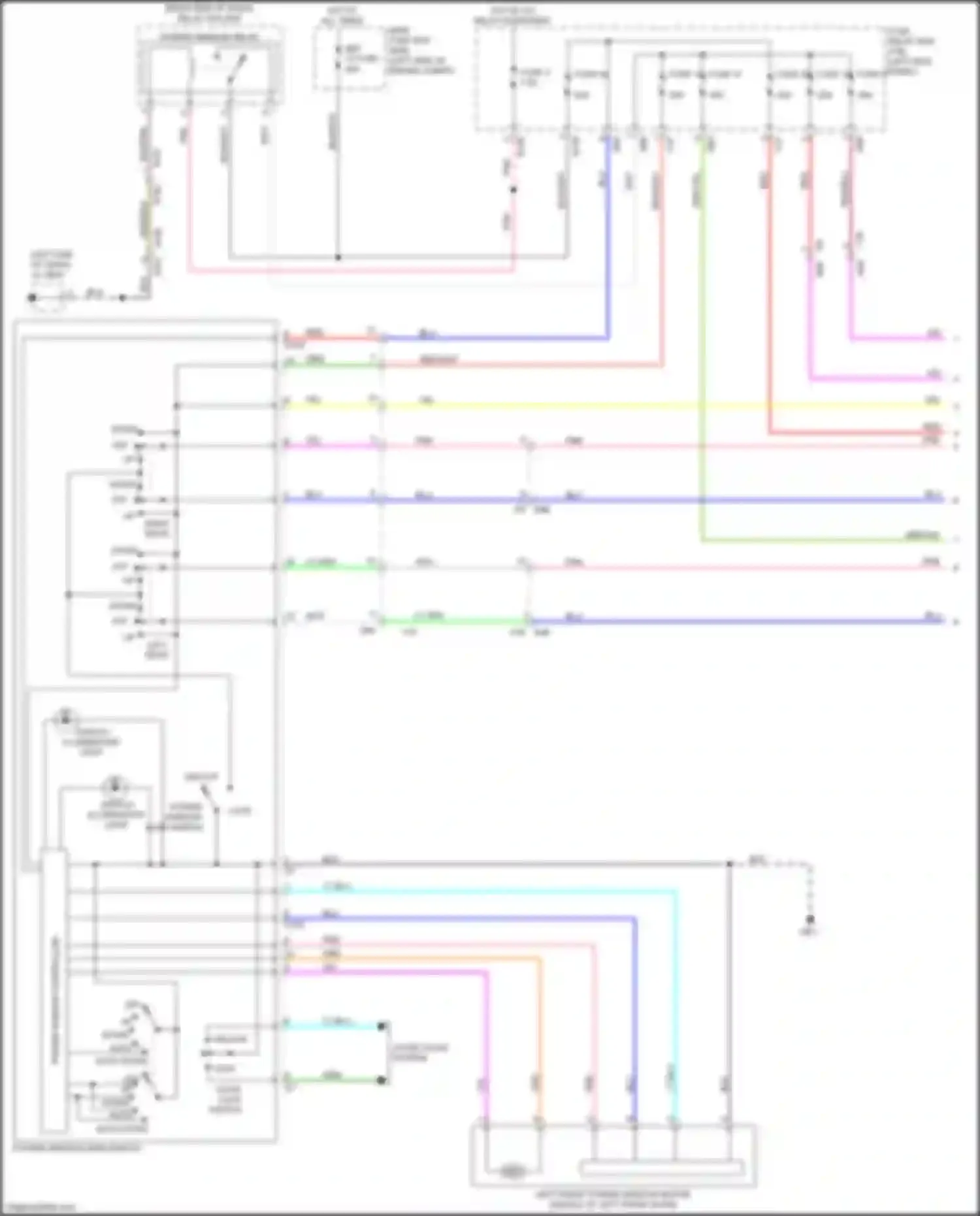 Wiring diagram fuse 6 for Subaru Legacy BN/BS (2014-2017) (2 of 3)