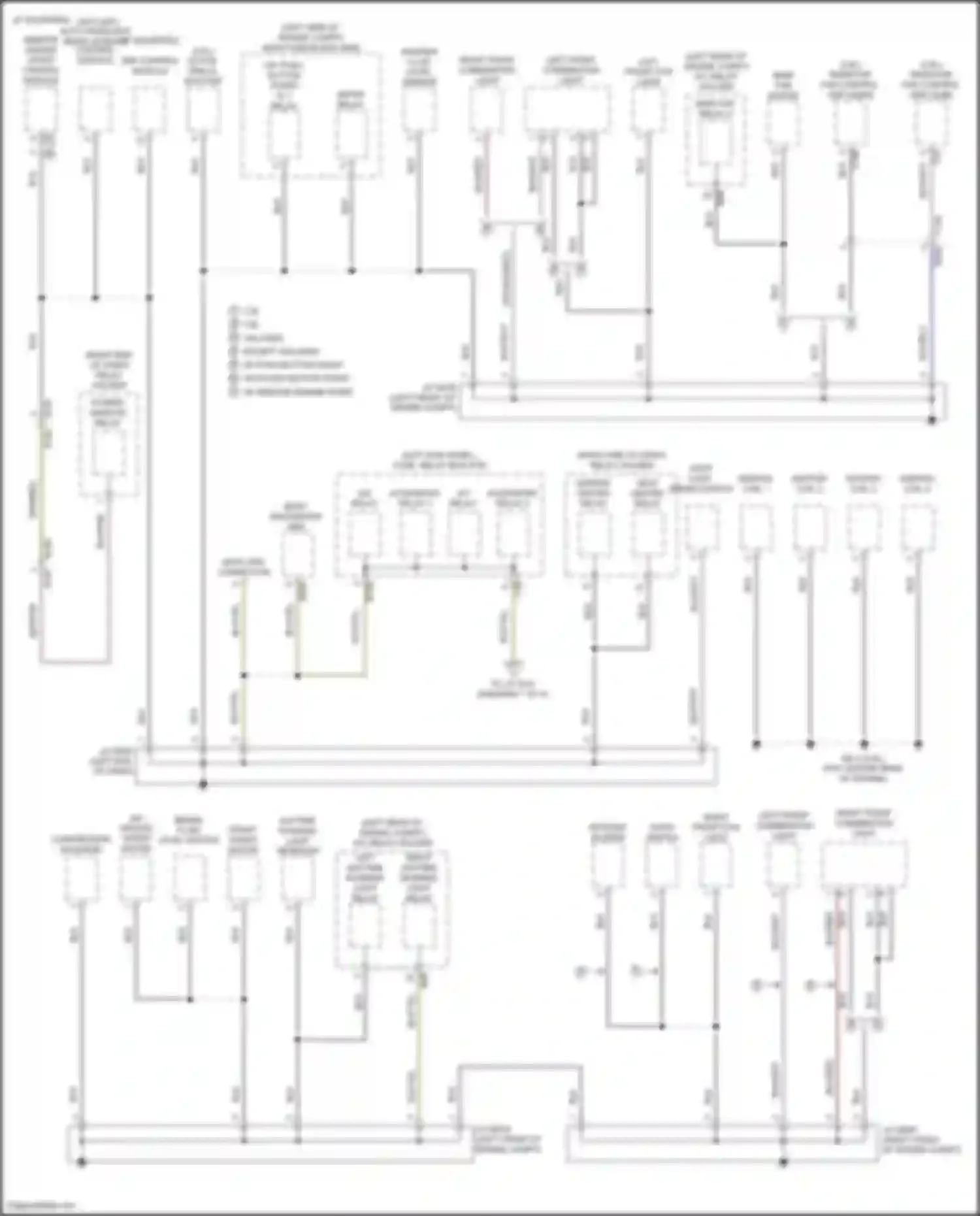 Wiring diagram left front combination light for Subaru Legacy BN/BS (2014-2017) (2 of 3)
