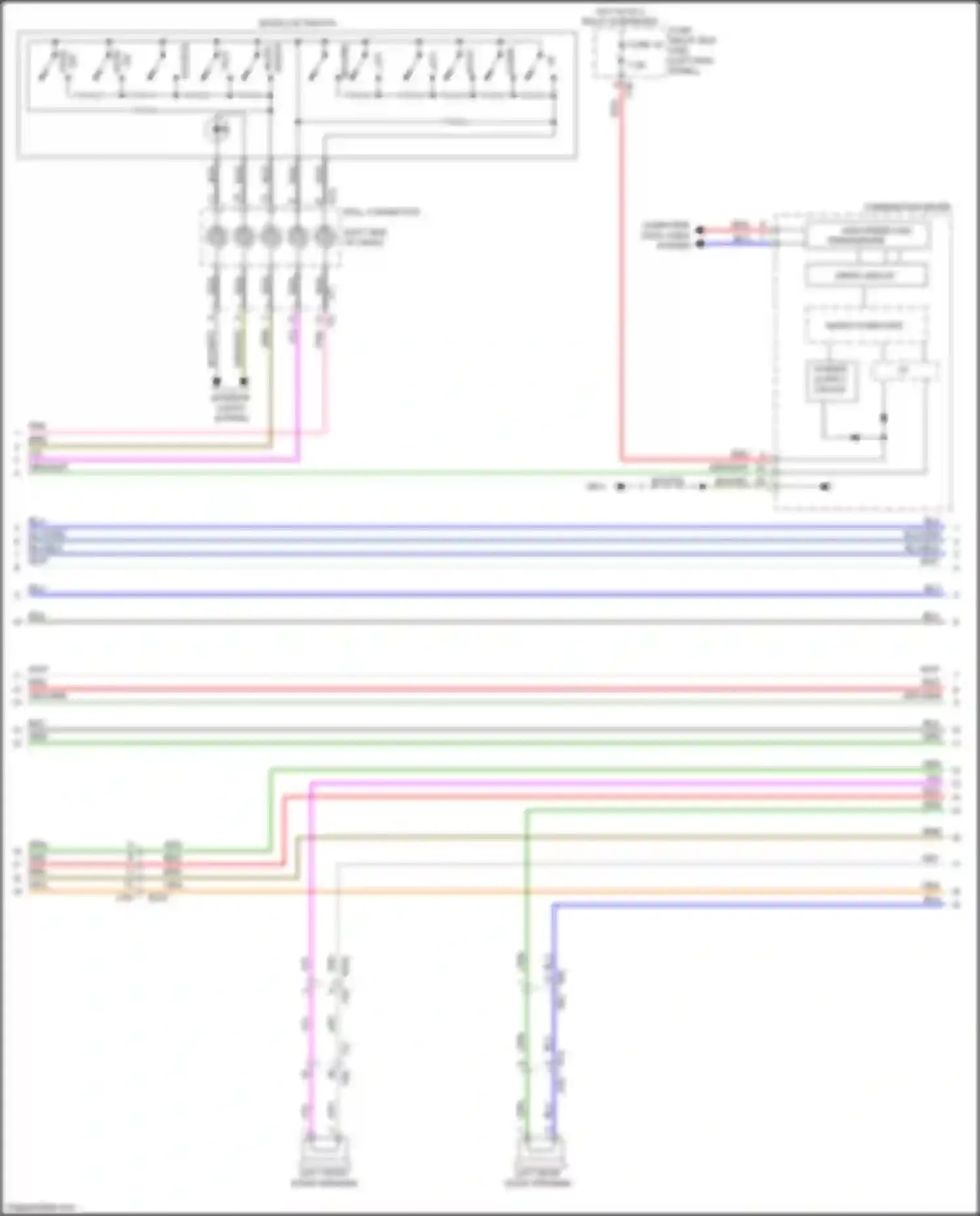 Wiring diagram left front door speaker for Subaru Legacy BN/BS (2014-2017) (6 of 7)