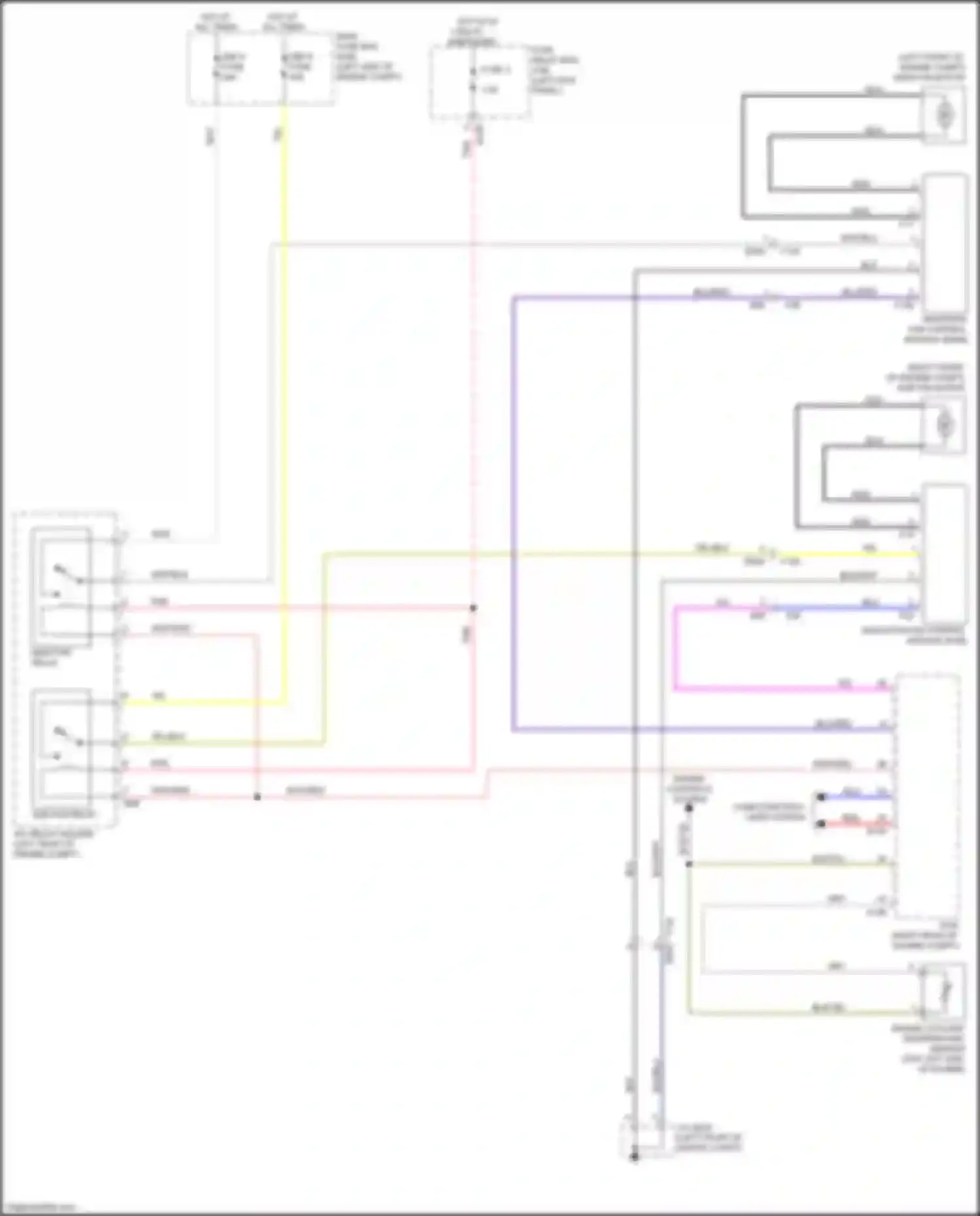 Wiring diagram main fan relay for Subaru Legacy BN/BS (2014-2017) (2 of 4)