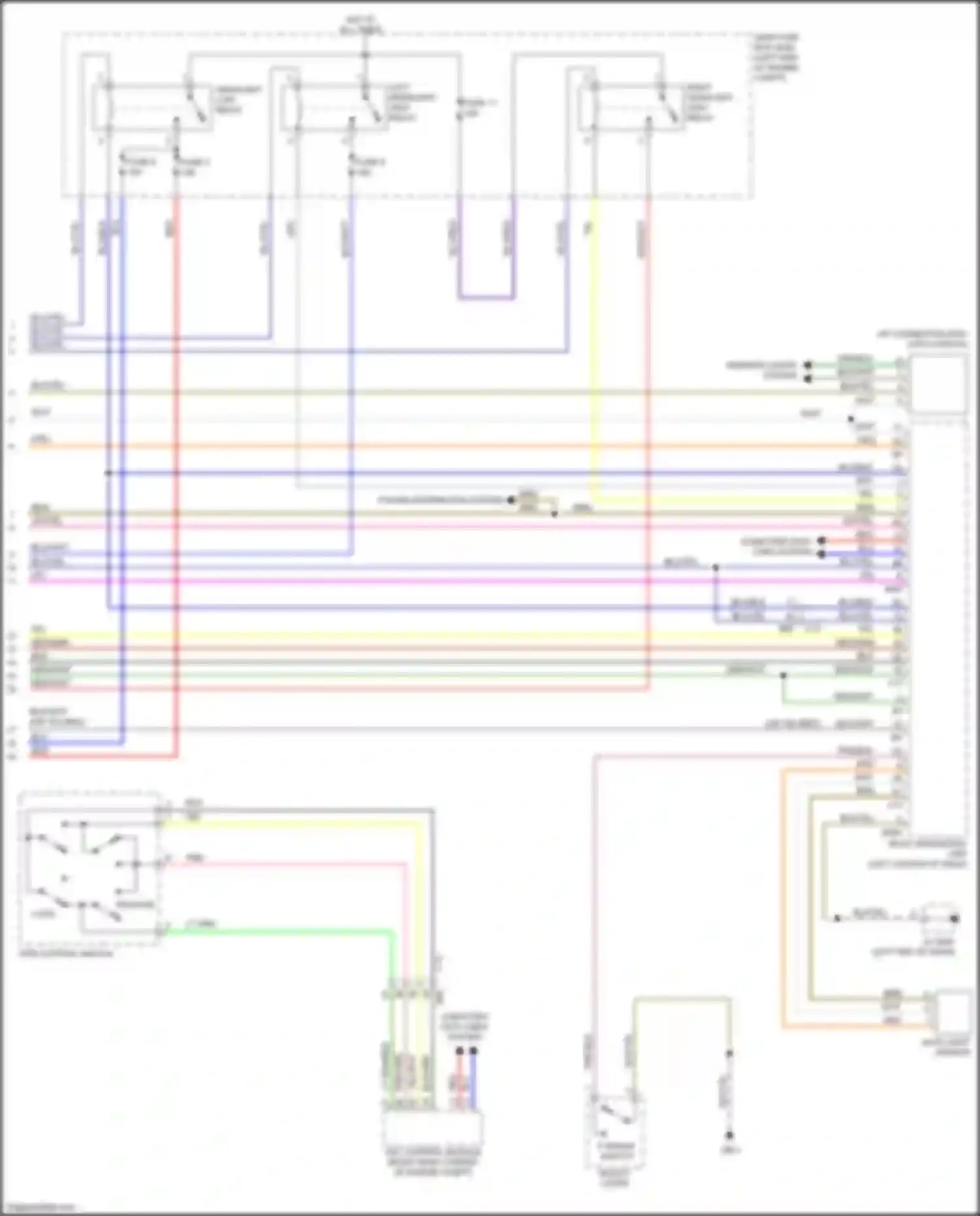 Wiring diagram p range switch for Subaru Legacy BN/BS (2014-2017) (3 of 7)