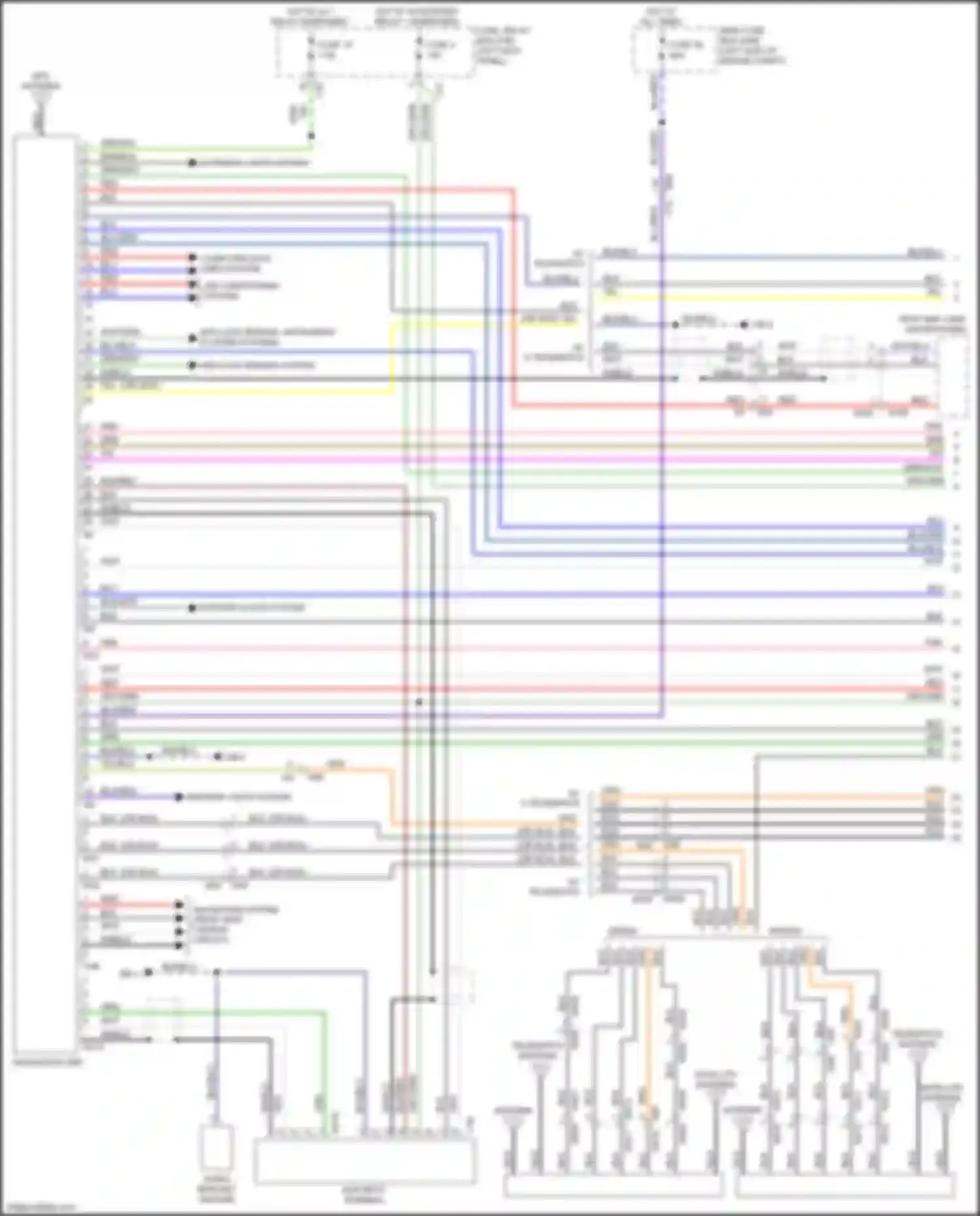 Wiring diagram rear view camera circuit for Subaru Legacy BN/BS (2014-2017) (1 of 6)