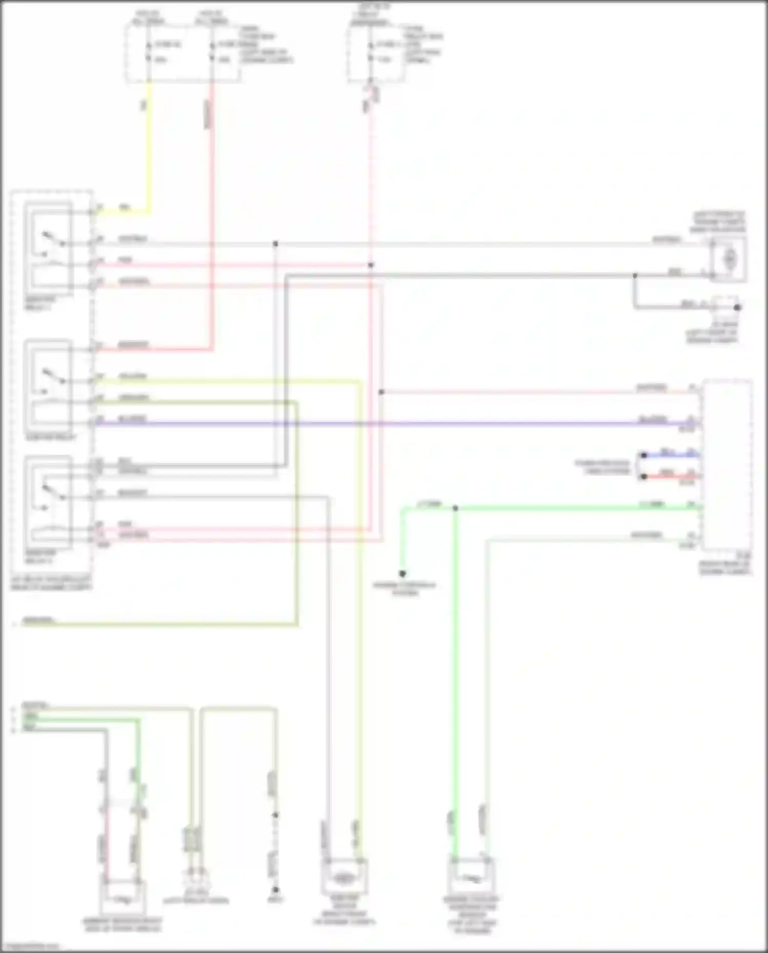 Wiring diagram sub fan relay for Subaru Legacy BN/BS (2014-2017) (1 of 9)