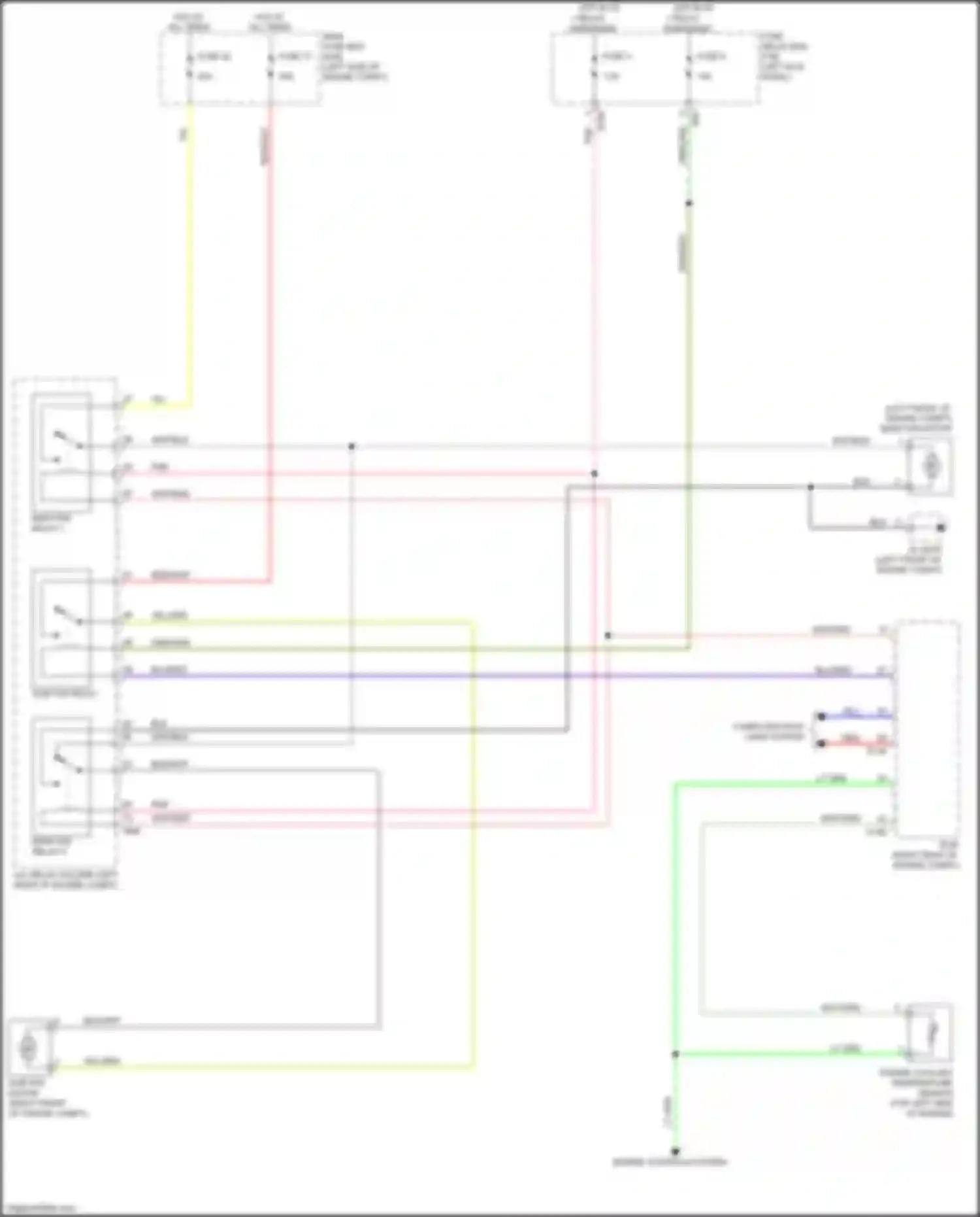 Wiring diagram sub fan relay for Subaru Legacy BN/BS (2014-2017) (2 of 9)