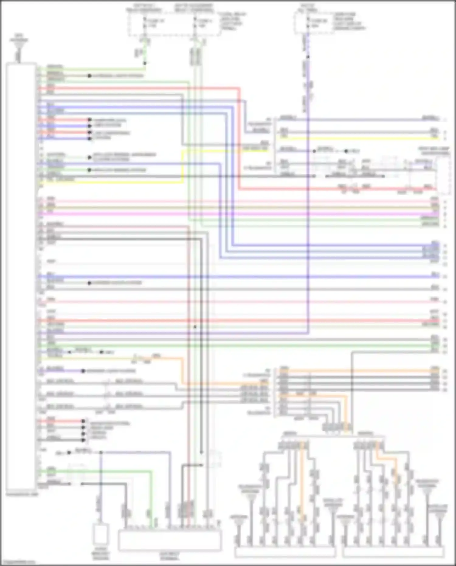 Wiring diagram w/o telematics for Subaru Legacy BN/BS (2014-2017) (1 of 6)