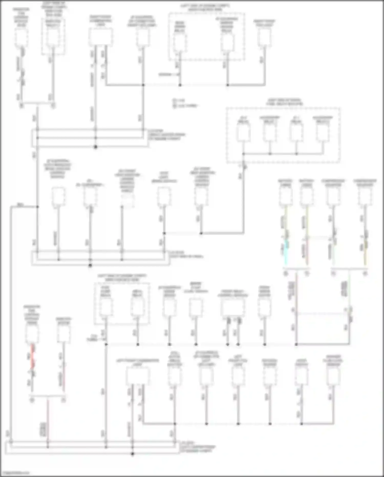 Legacy Subaru BW (2019-2024): Ground distribution circuit (1 of 5)