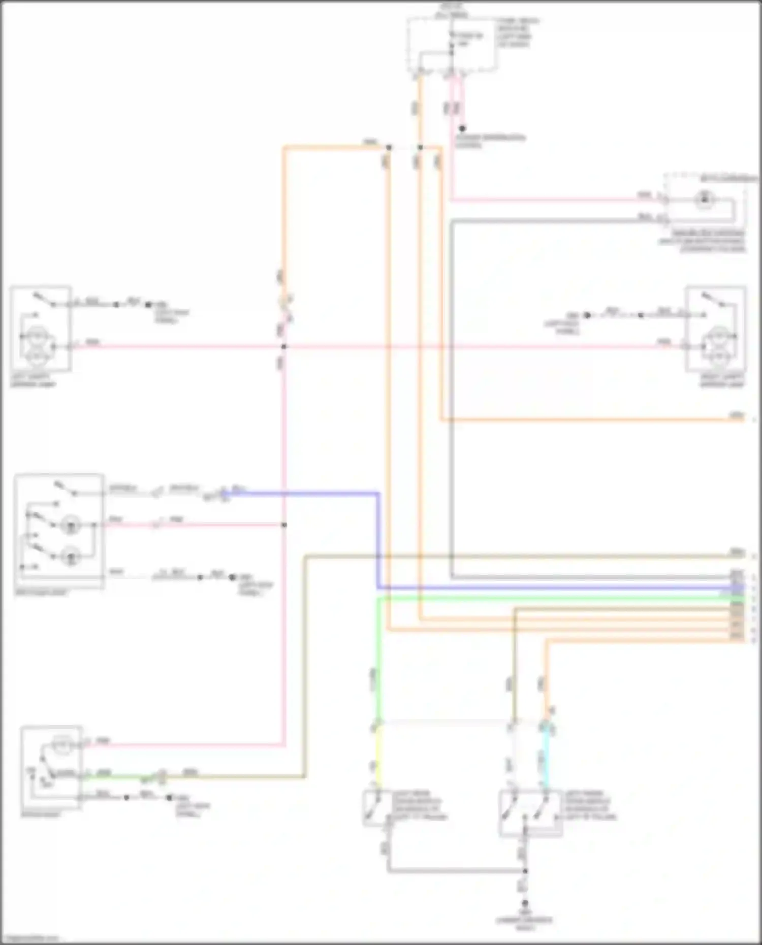 Legacy Subaru BW (2019-2024): Courtesy lamps circuit (1 of 3)