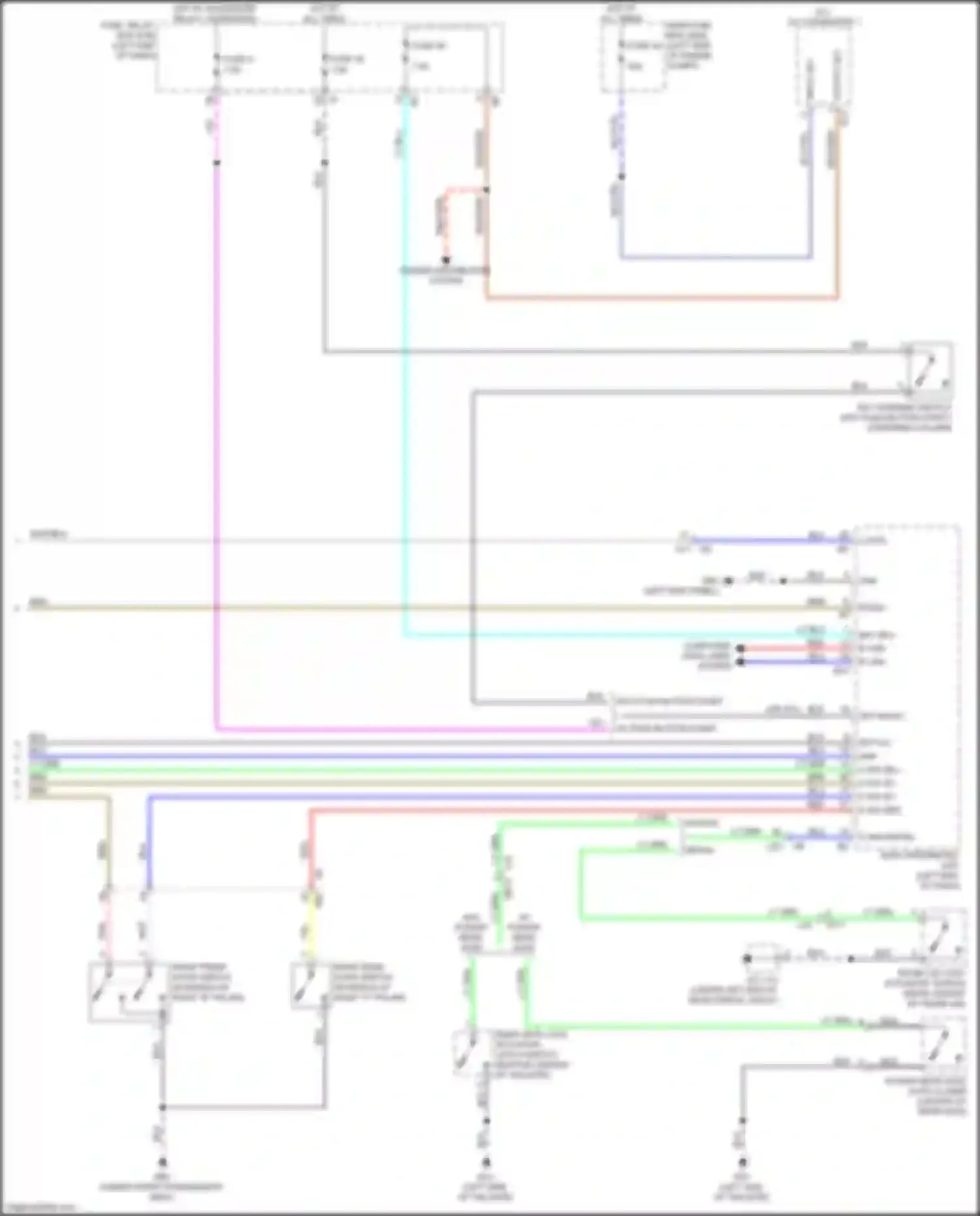 Legacy Subaru BW (2019-2024): Courtesy lamps circuit (3 of 3)