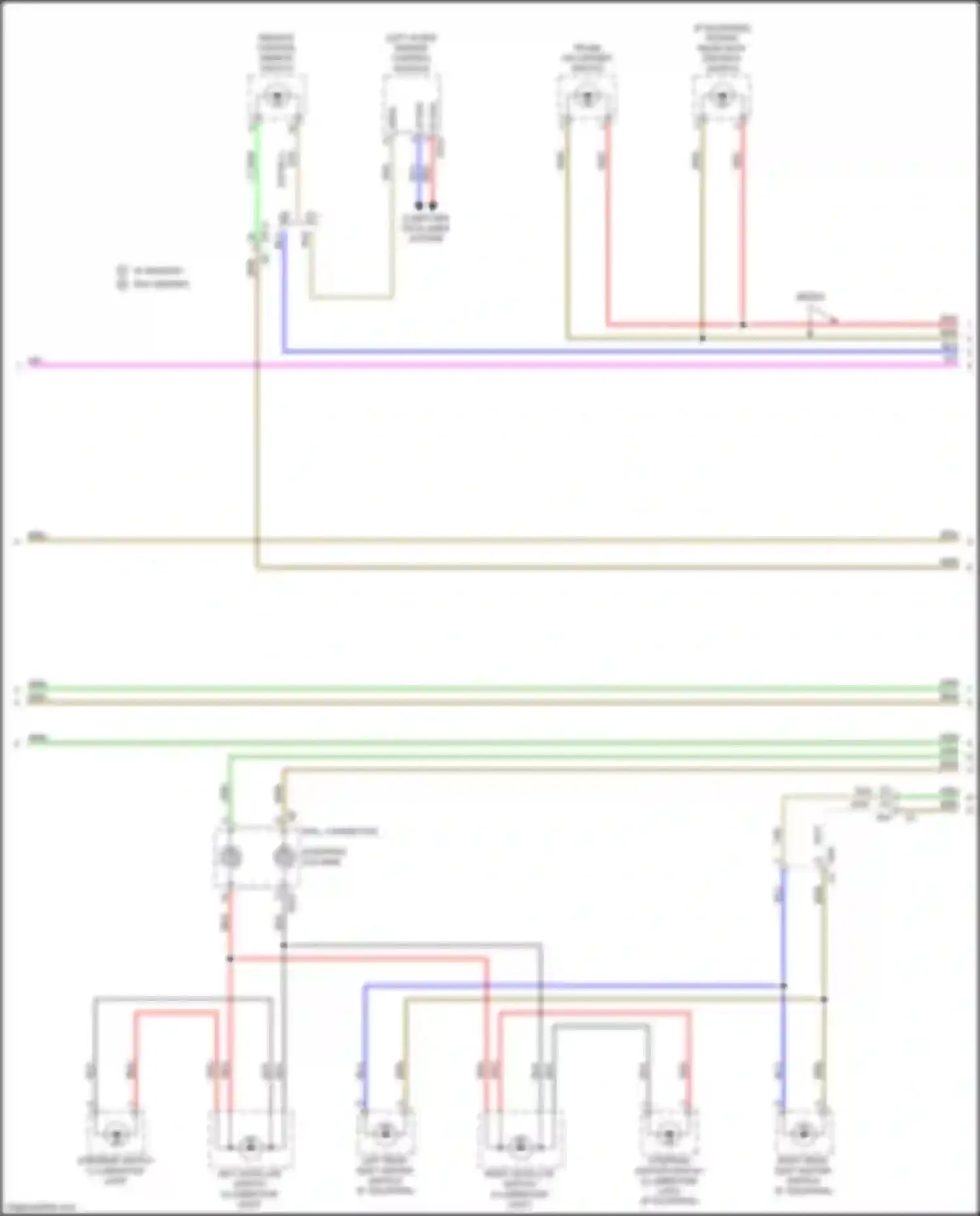 Legacy Subaru BW (2019-2024): Instrument illumination circuit (2 of 3)