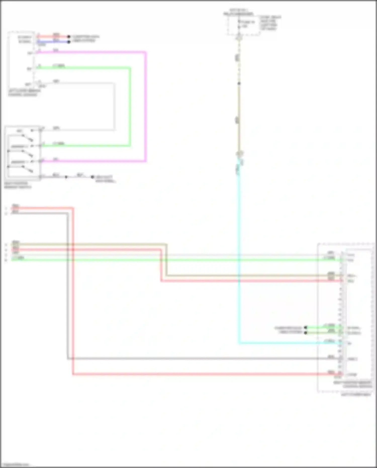 Legacy Subaru BW (2019-2024): Memory seat circuit (2 of 2)