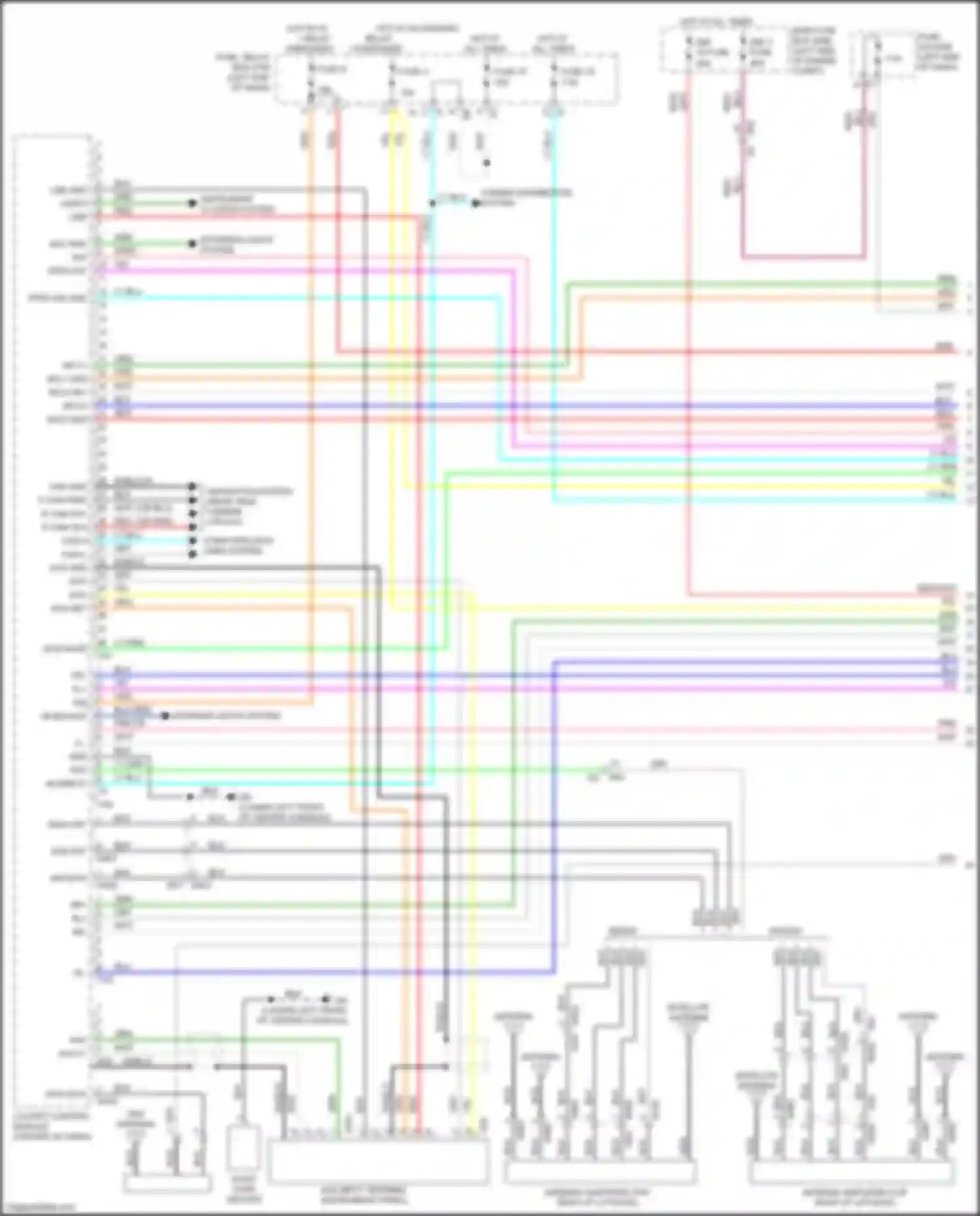 Legacy Subaru BW (2019-2024): Navigation circuit, w/o audio amplifier (1 of 3)
