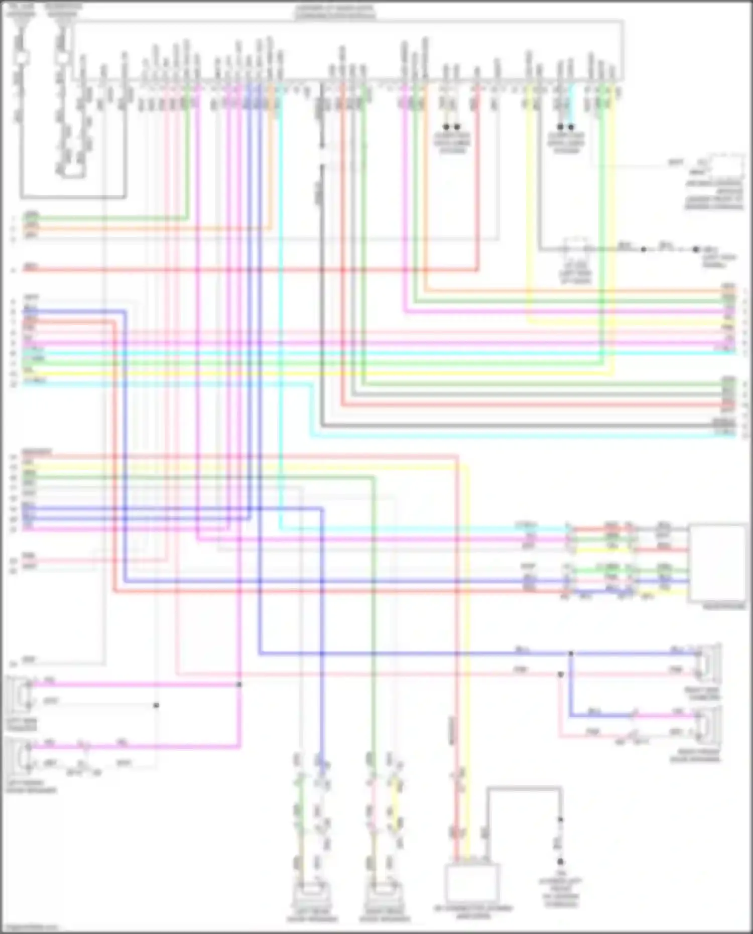 Legacy Subaru BW (2019-2024): Navigation circuit, w/o audio amplifier (2 of 3)