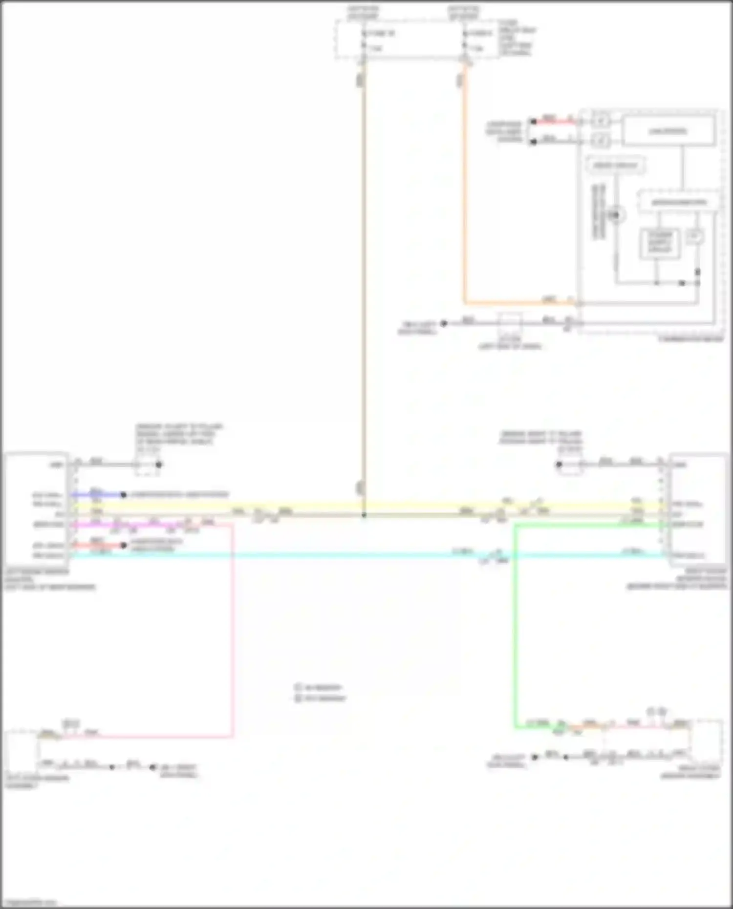 Legacy Subaru BW (2019-2024): Rear vehicle detection circuit