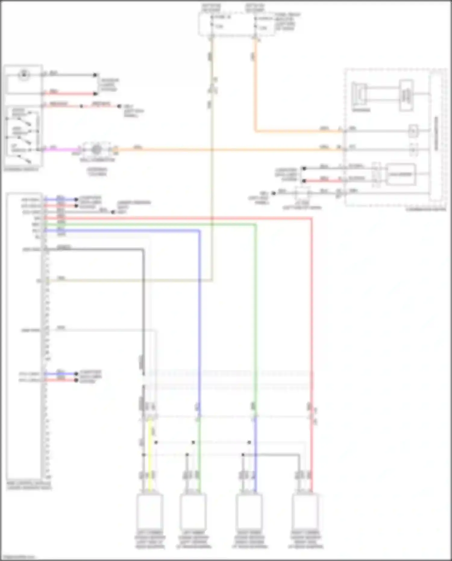 Legacy Subaru BW (2019-2024): Reverse automatic braking system circuit
